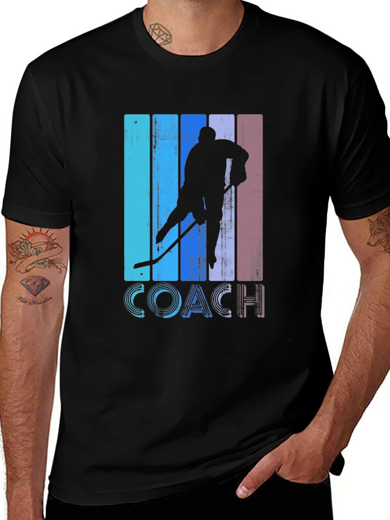Variant 25 of Hockey Coach Retro T-Shirt