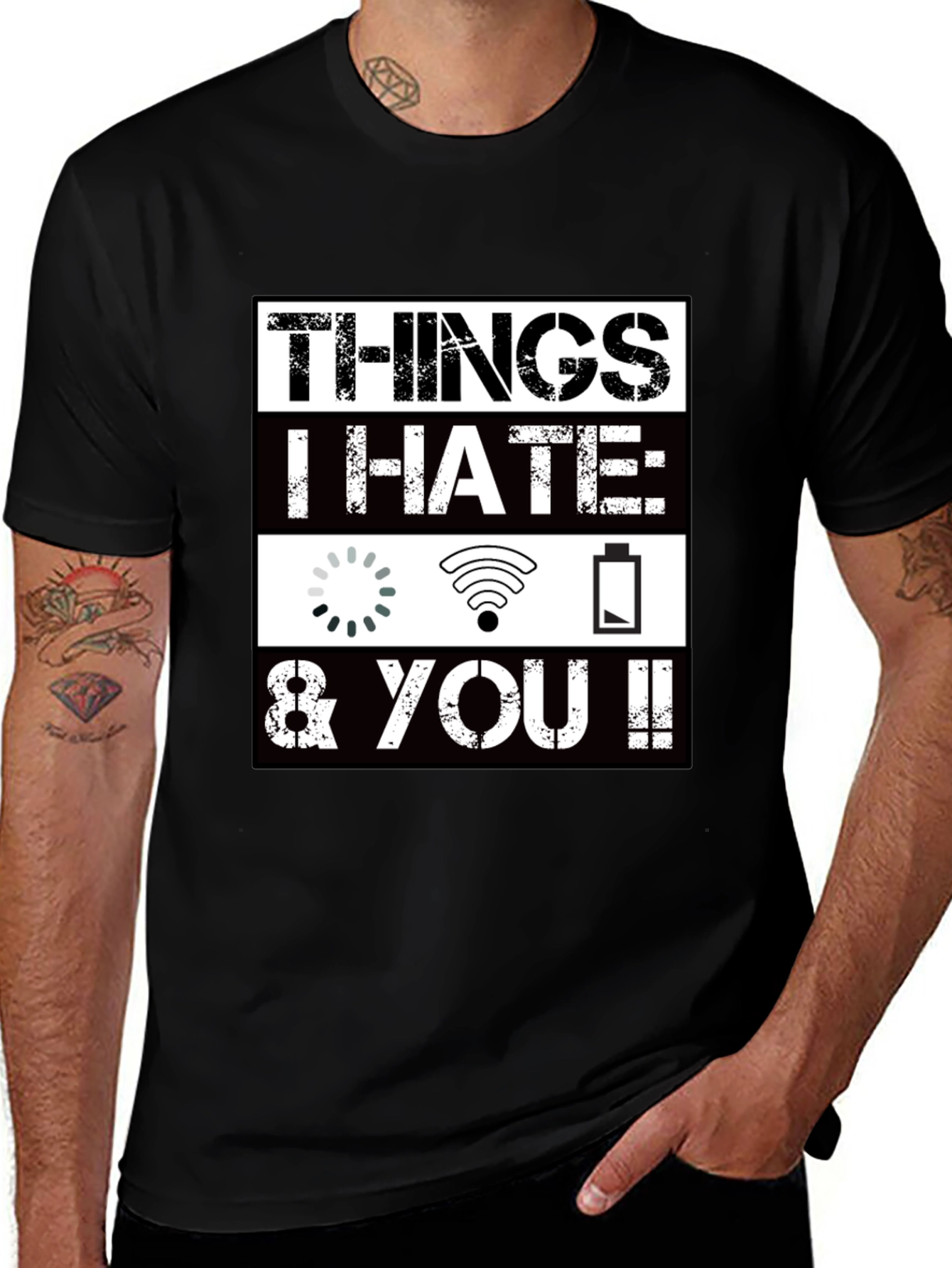 Variant 6 of Things I Hate Funny Graphic T-Shirt
