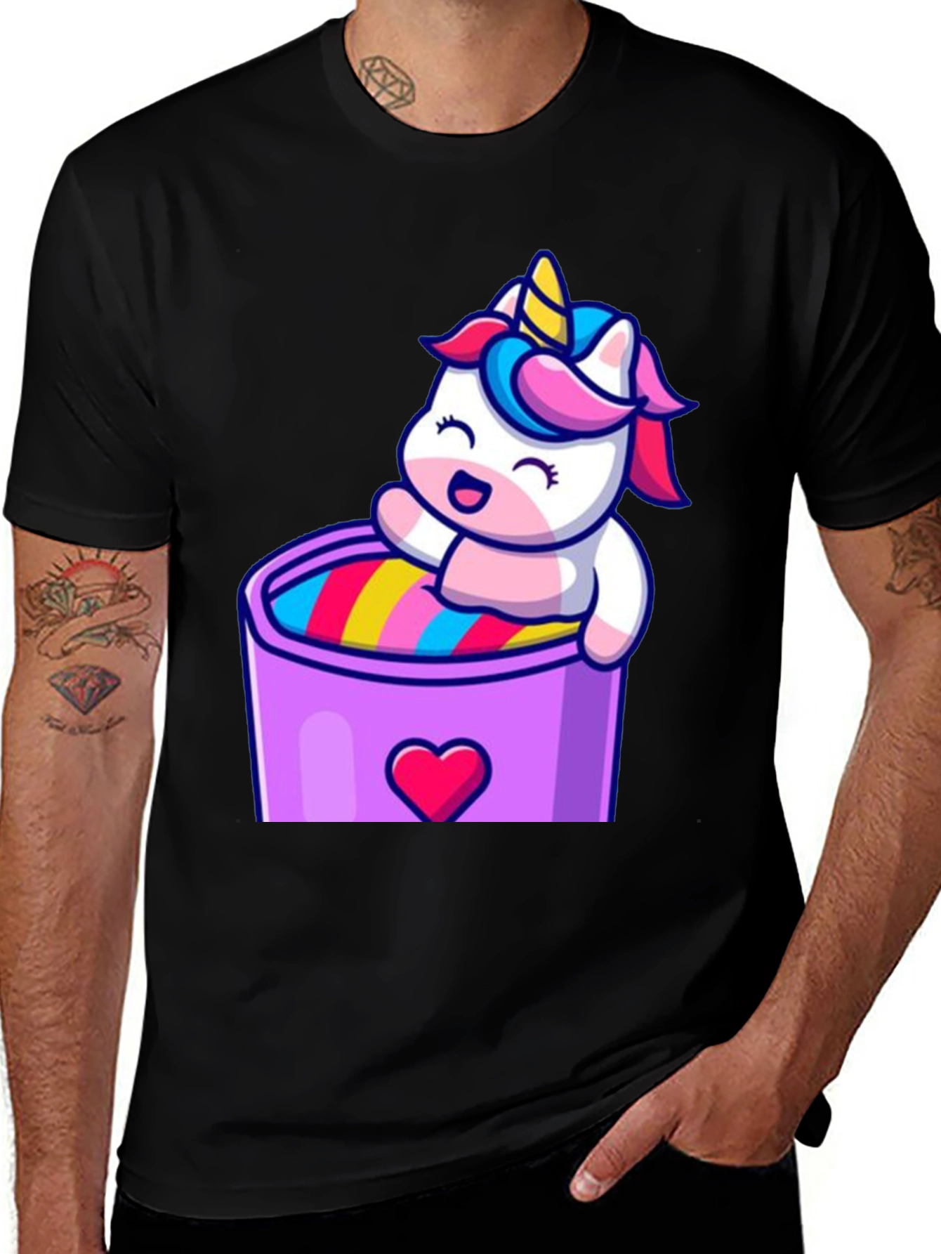 Variant 14 of Unicorn in a Cup Graphic Tee