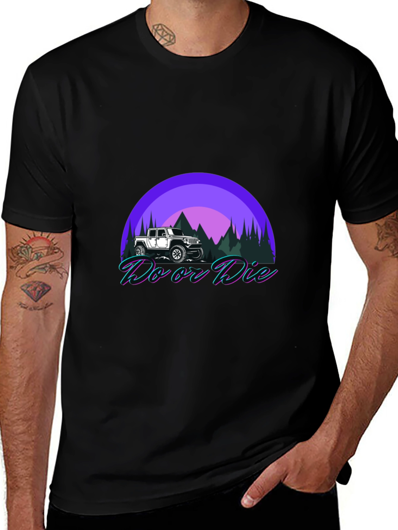 Variant 22 of Do or Die Off-Roading Black T-Shirt