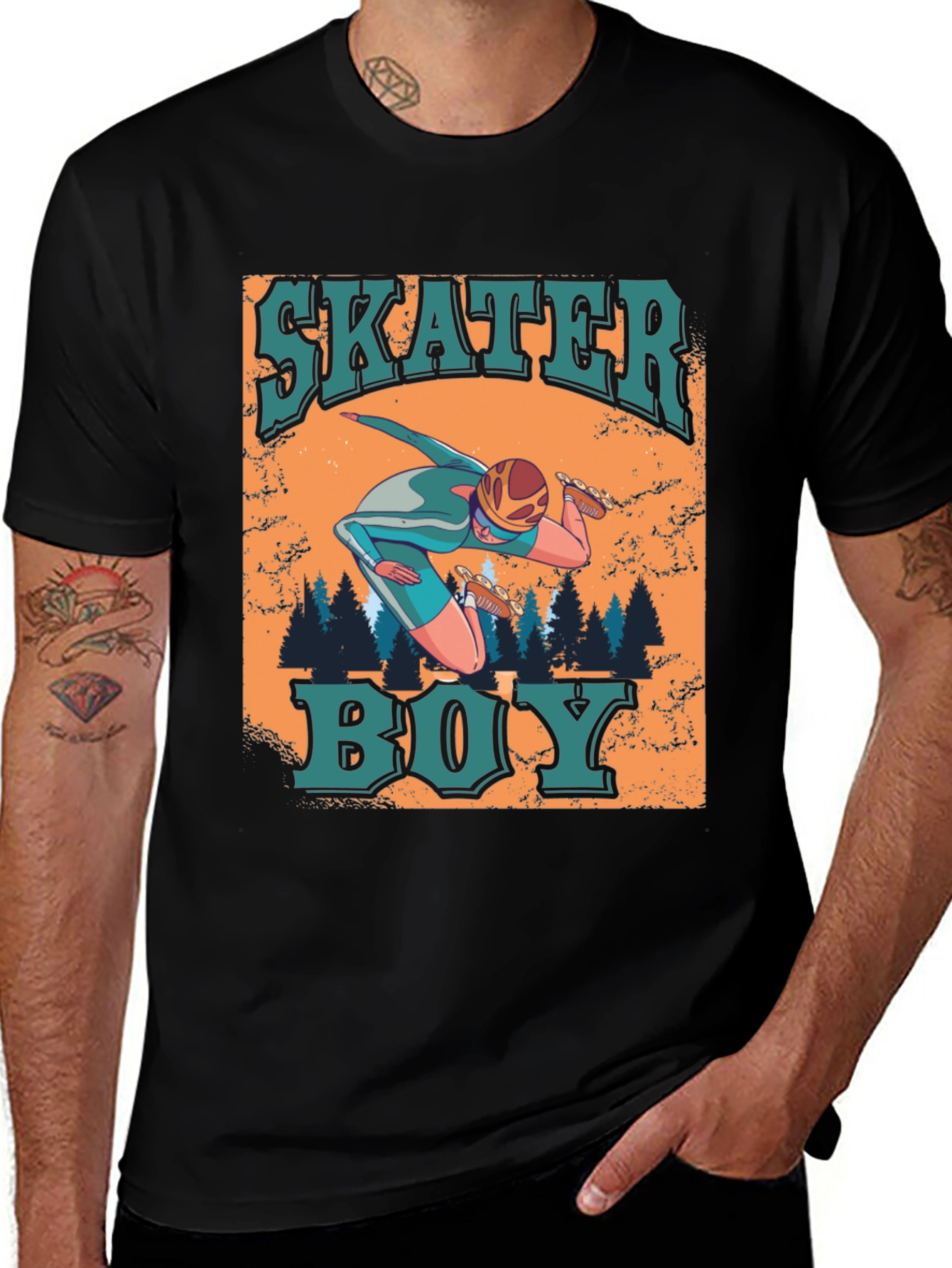 Variant 29 of Skater Boy Graphic Tee - Cool & Casual