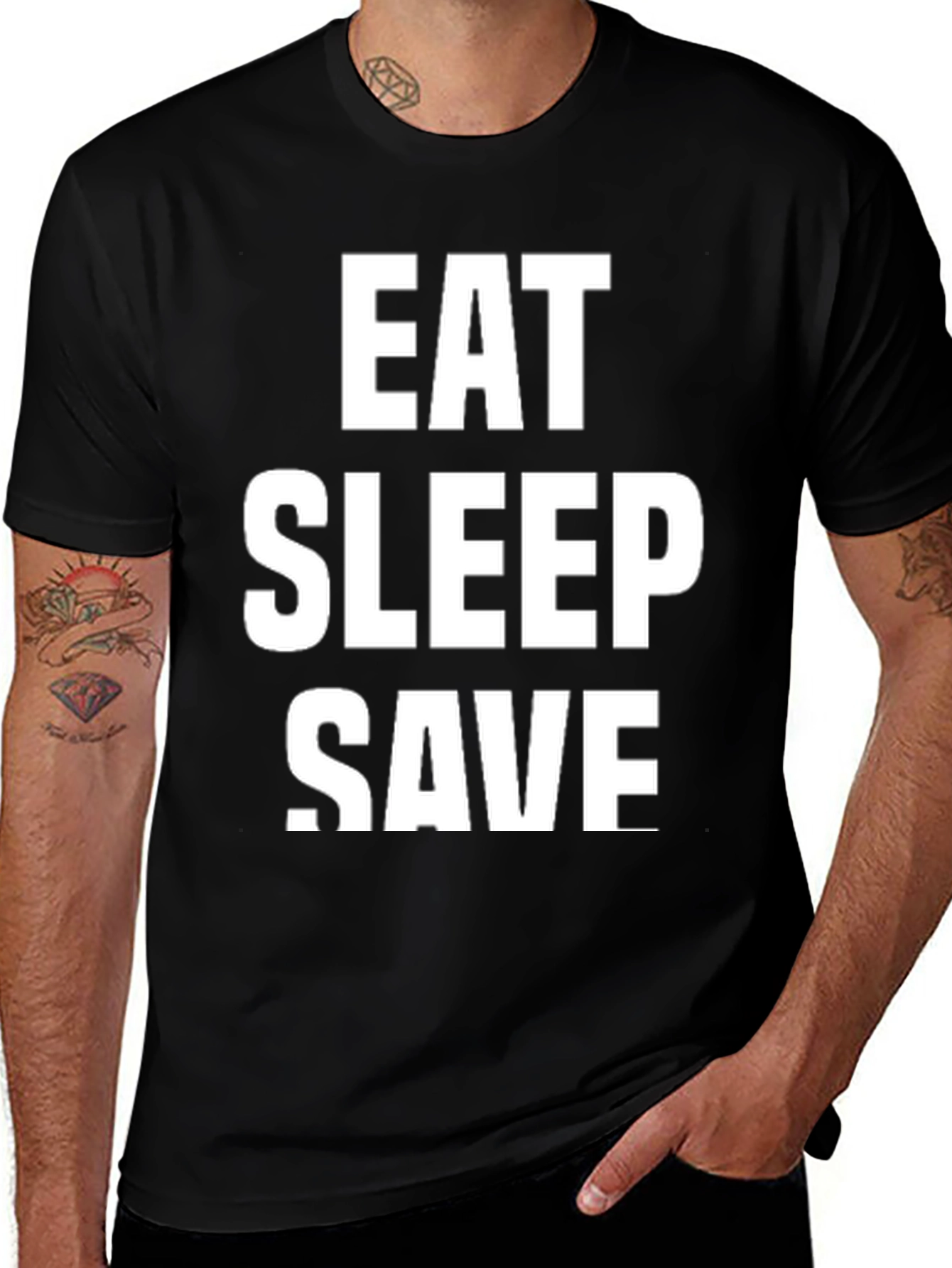 Variant 13 of Eat Sleep Save Graphic Tee