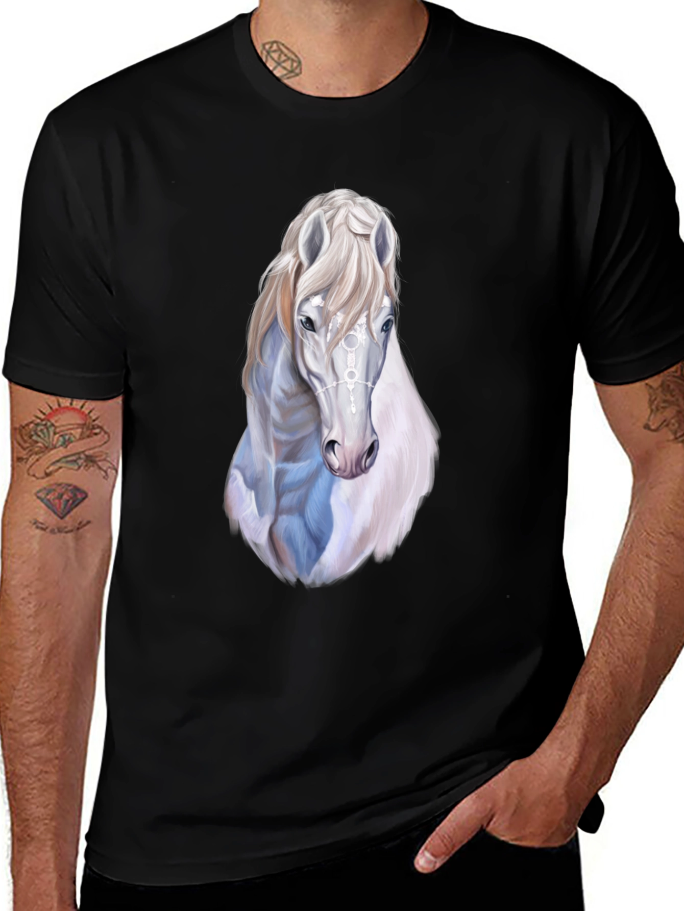 Variant 9 of Horse Graphic Print Tee