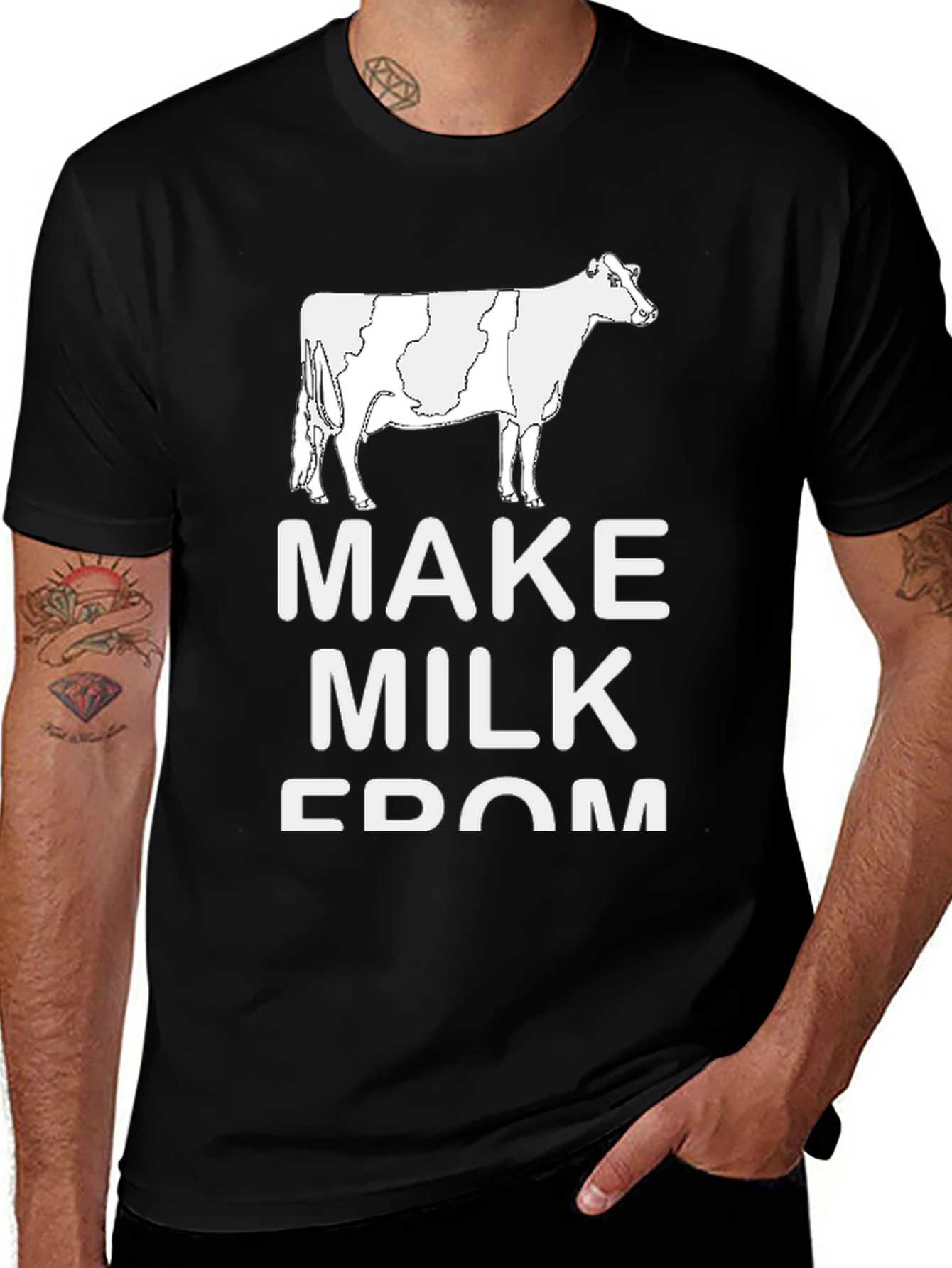 Variant 23 of Funny Make Milk From Freedom Cow T-Shirt