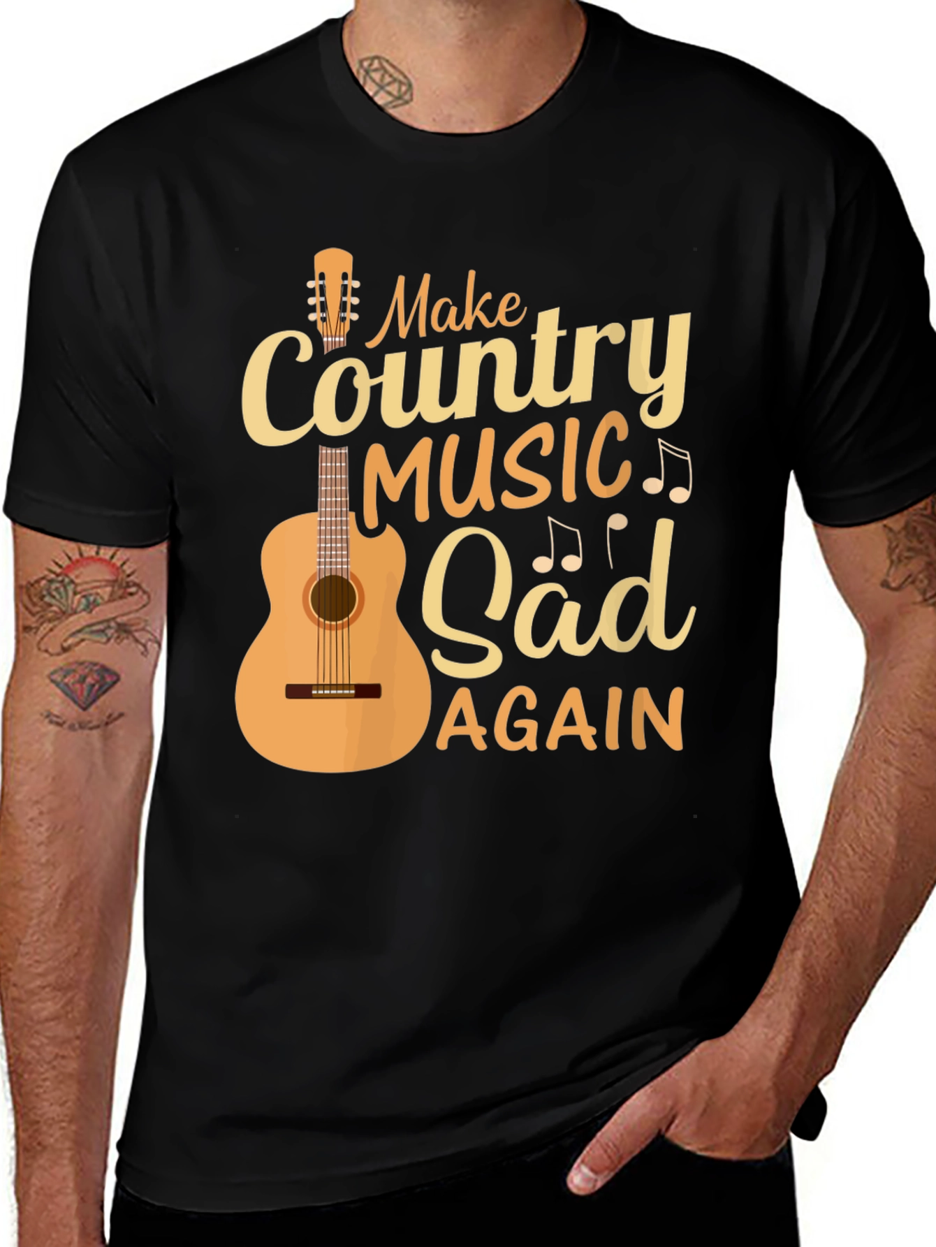 Variant 22 of Country Music Sad Again Graphic Tee
