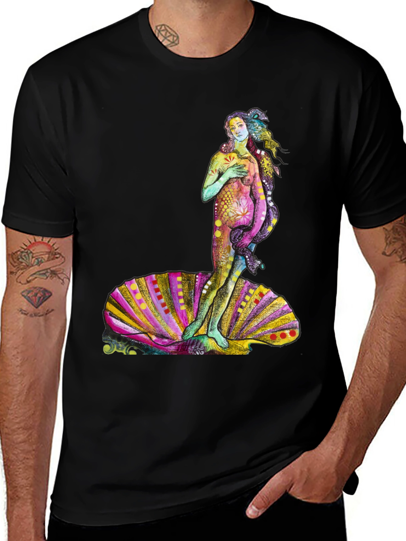 Variant 3 of Birth of Venus Graphic Tee - Unique Art Shirt