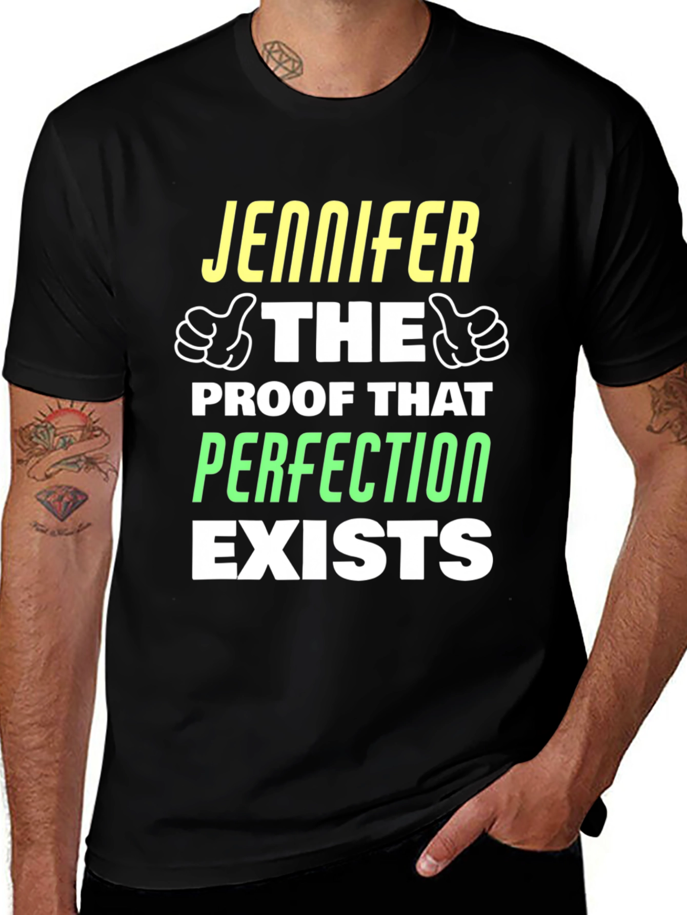 Jennifer Perfection Exists Graphic T-Shirt