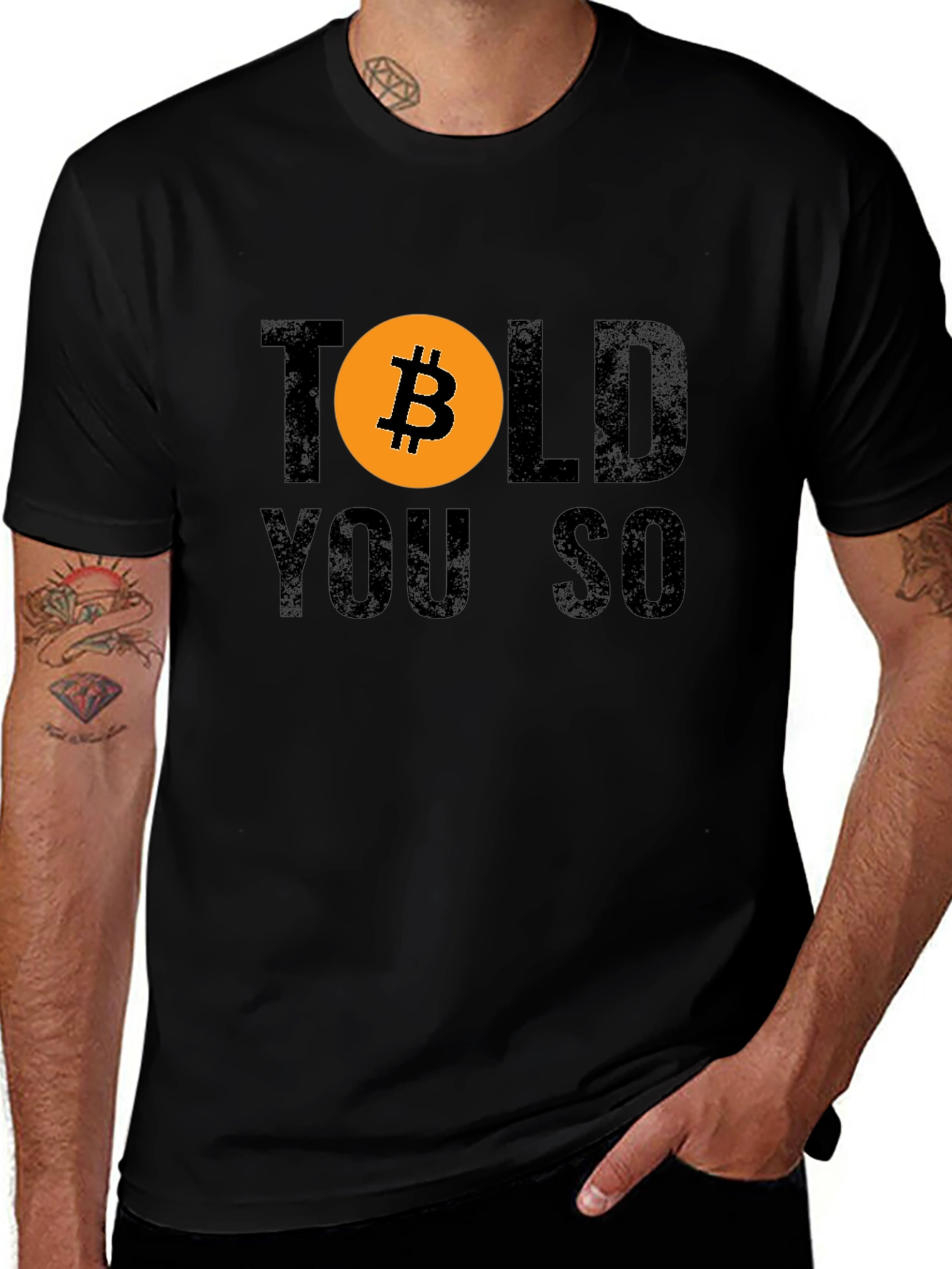 Bitcoin Told You So Graphic Tee - Crypto T-Shirt