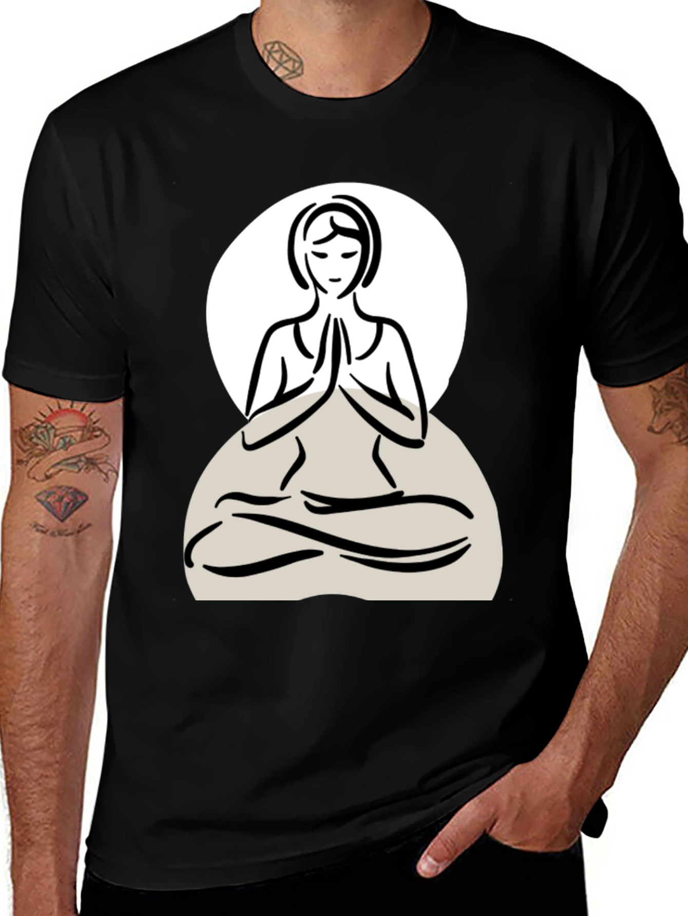 Variant 21 of Yoga Pose Graphic Tee - Relaxed Fit