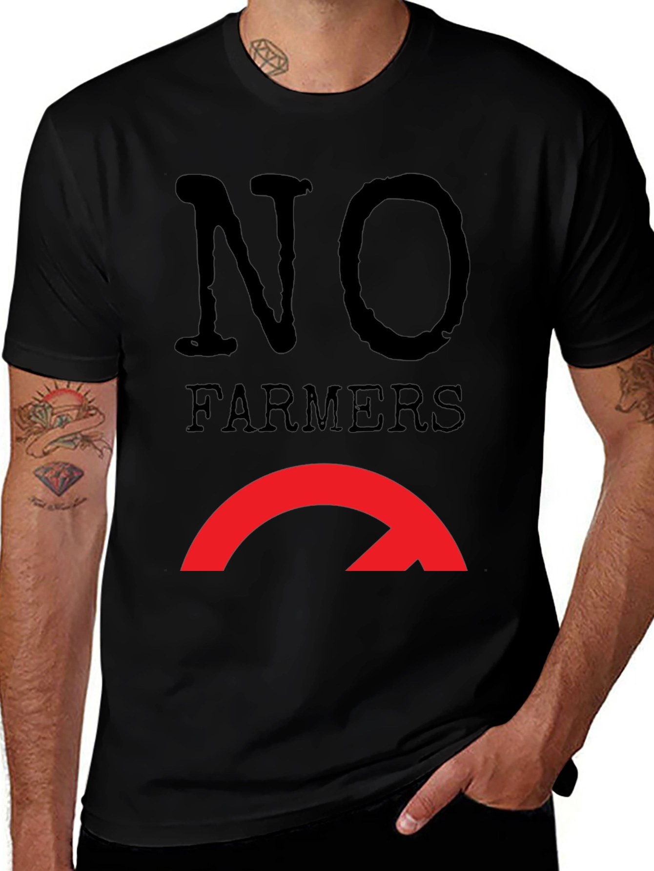 Variant 8 of No Farmers No Food Graphic T-Shirt