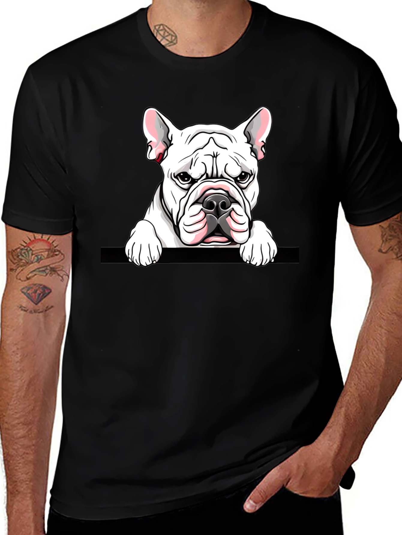 Variant 15 of Bulldog Graphic Print Tee