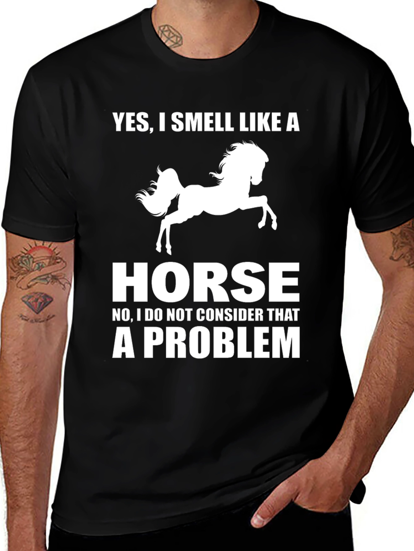 Variant 25 of Funny Horse Lover T-Shirt - Yes I Smell Like A Horse