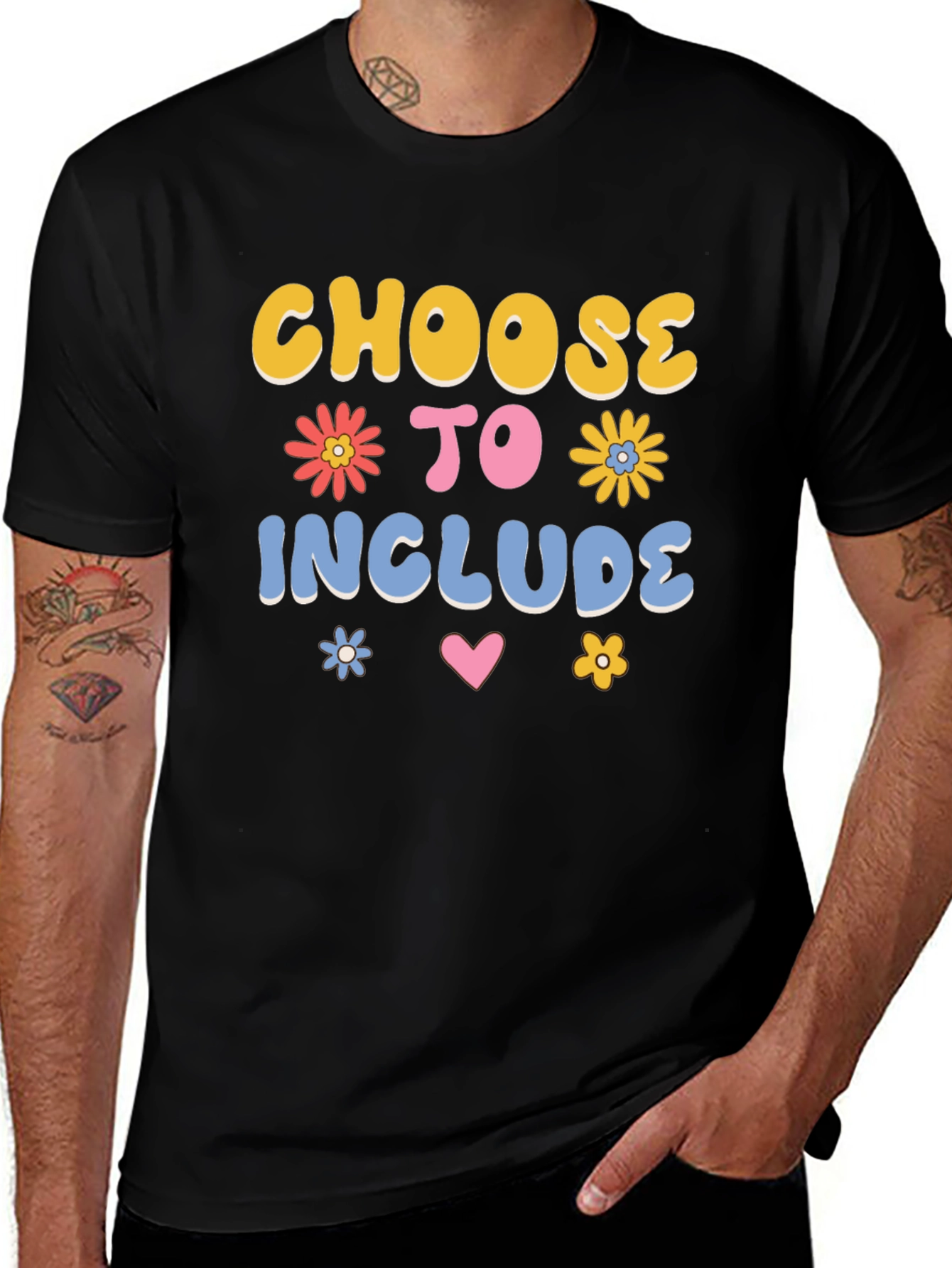 Variant 12 of Choose to Include T-Shirt - Black