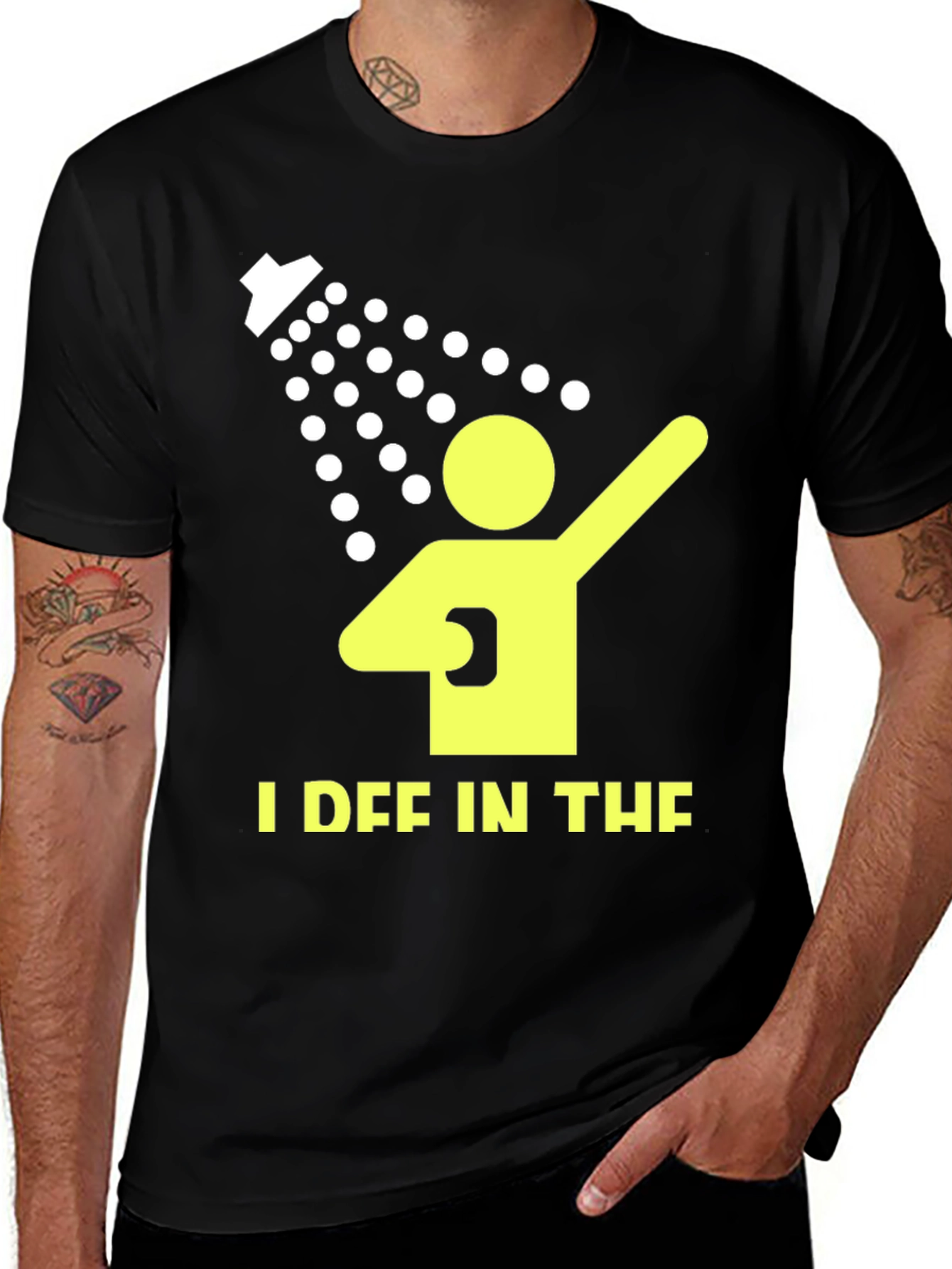 Variant 20 of I Deb in the Shower Black T-Shirt