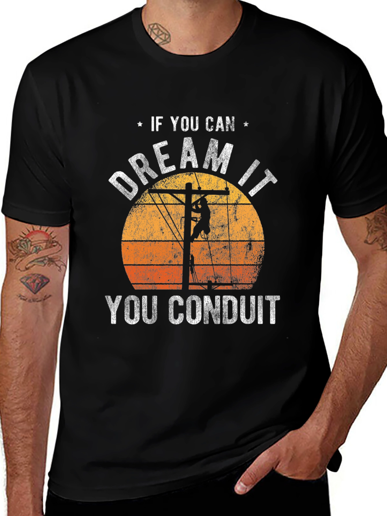 Variant 6 of Dream It Conduit Electrician T-Shirt