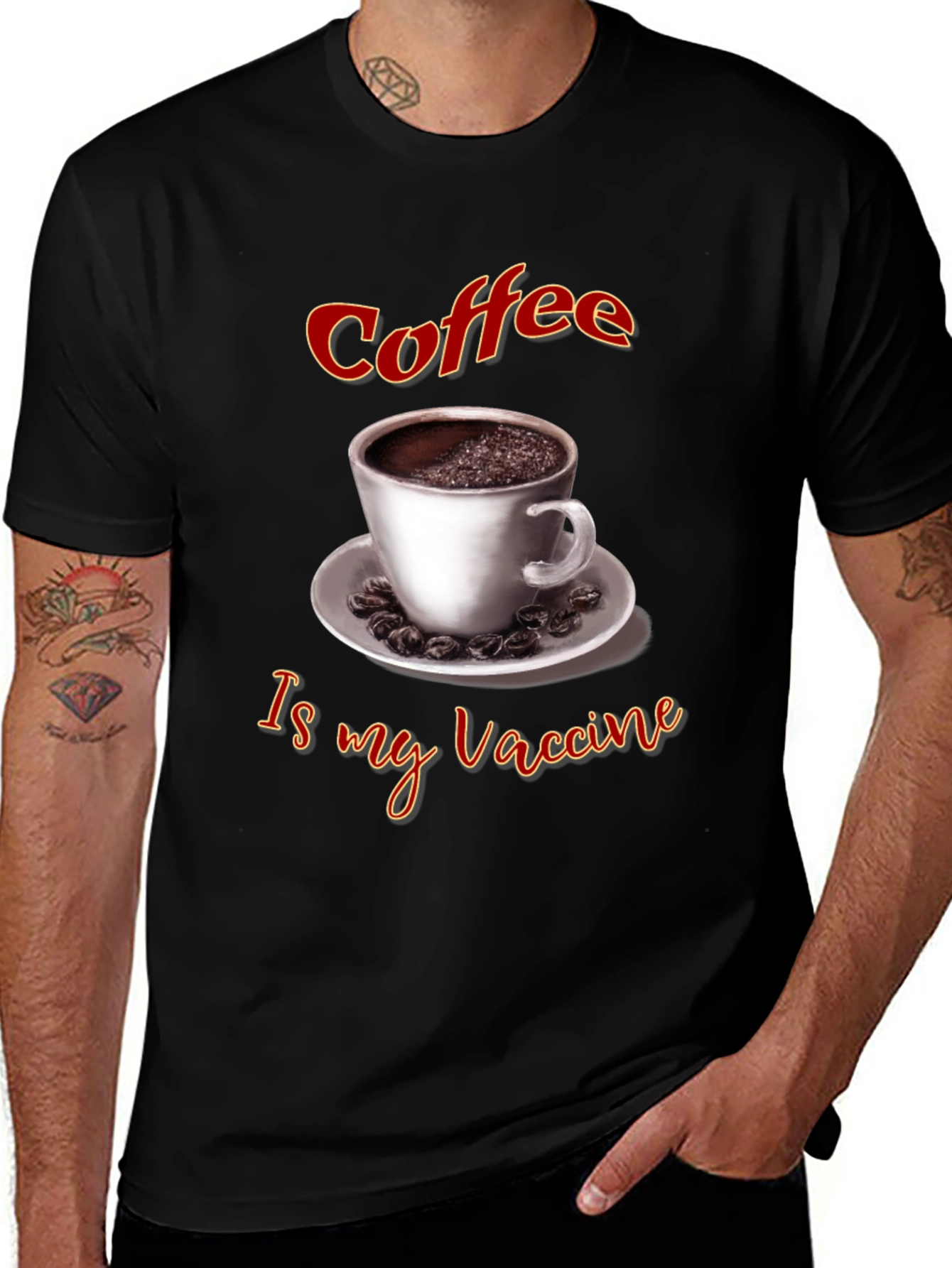 Variant 8 of Coffee Is My Vaccine T-Shirt