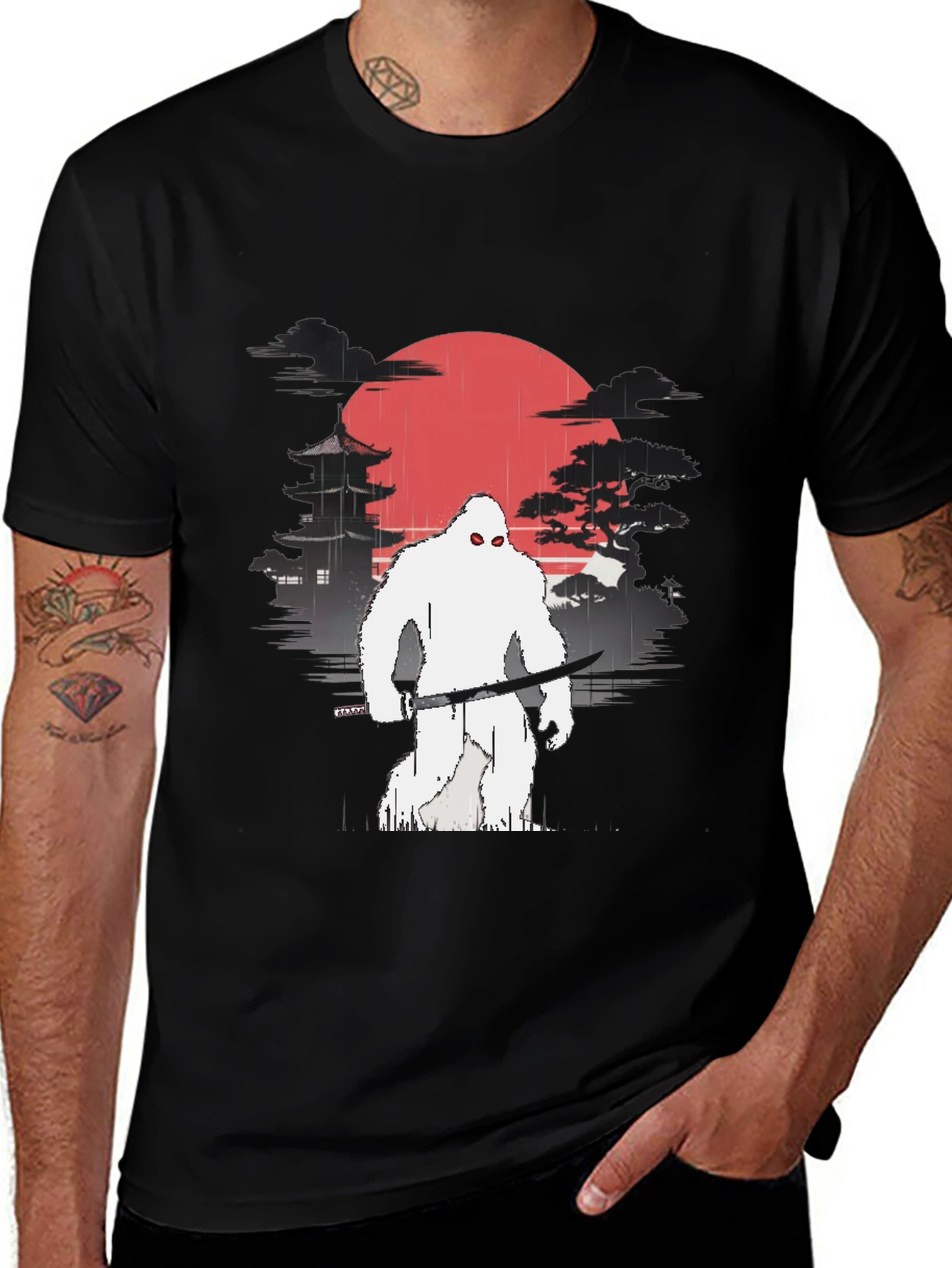 Variant 4 of Sasquatch Samurai T-Shirt