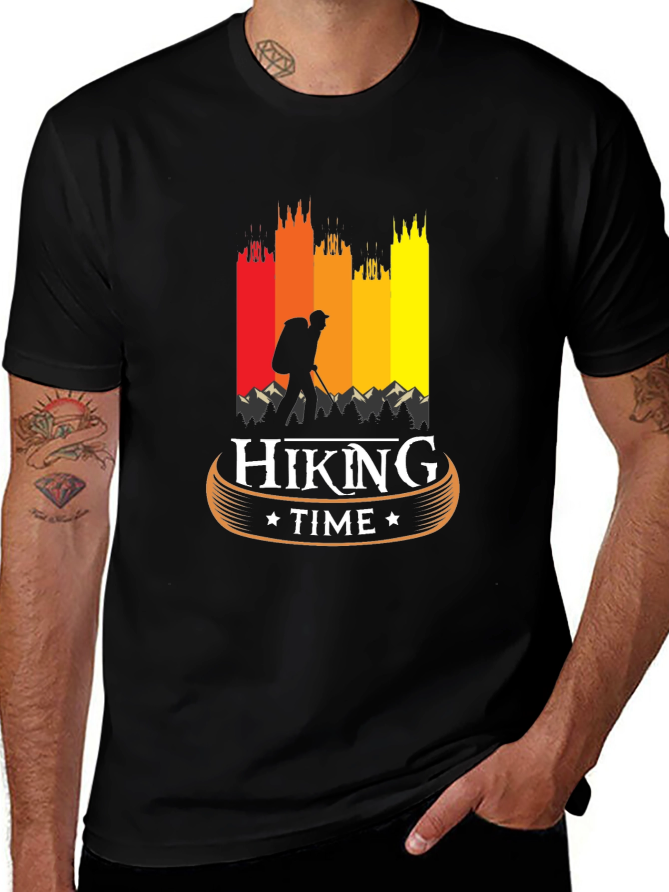 Variant 8 of Hiking Time Graphic T-Shirt - Adventure Awaits!
