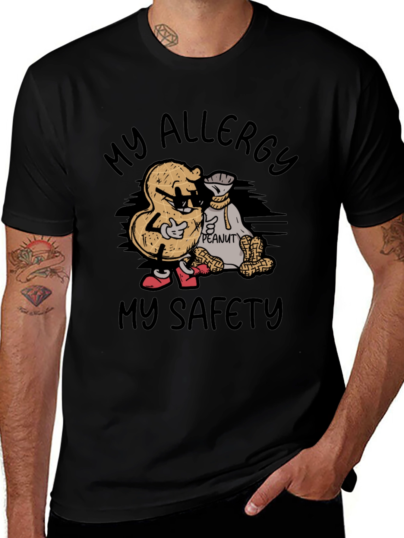 Variant 9 of My Allergy My Safety T-Shirt