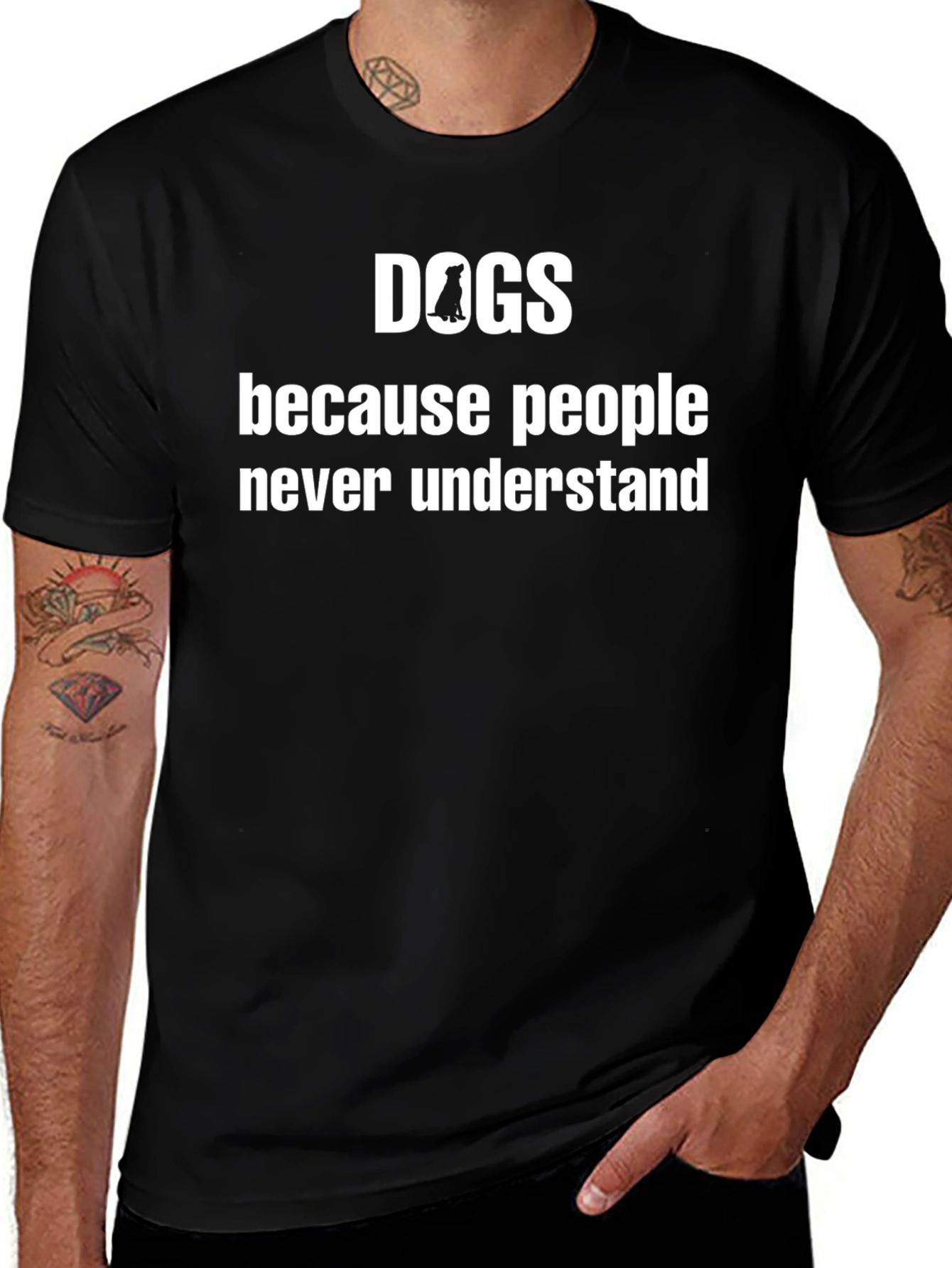 Variant 7 of Dogs Because People T-Shirt - Funny Dog Lover Tee