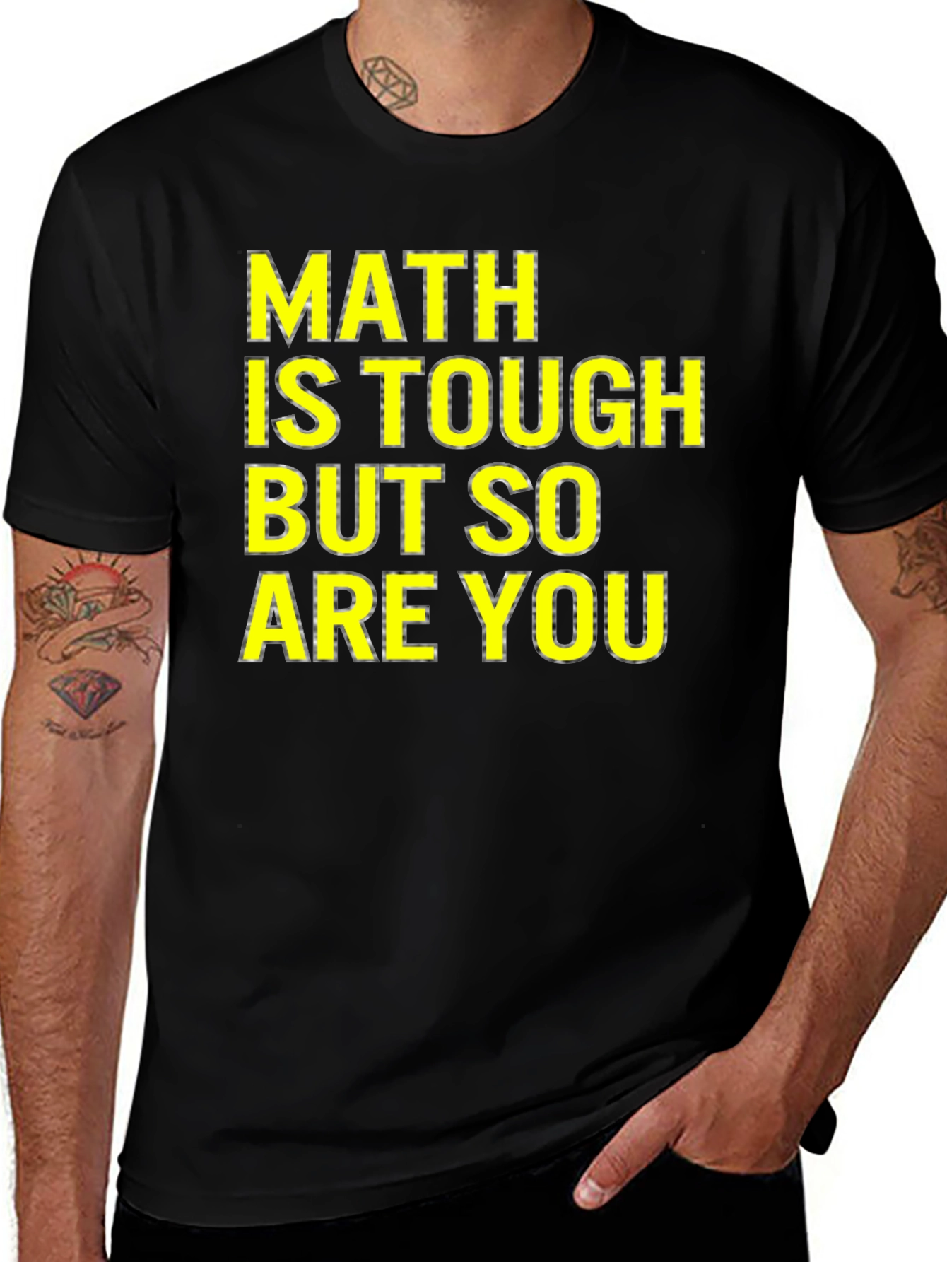 Variant 4 of Math Is Tough T-Shirt - Motivational Tee