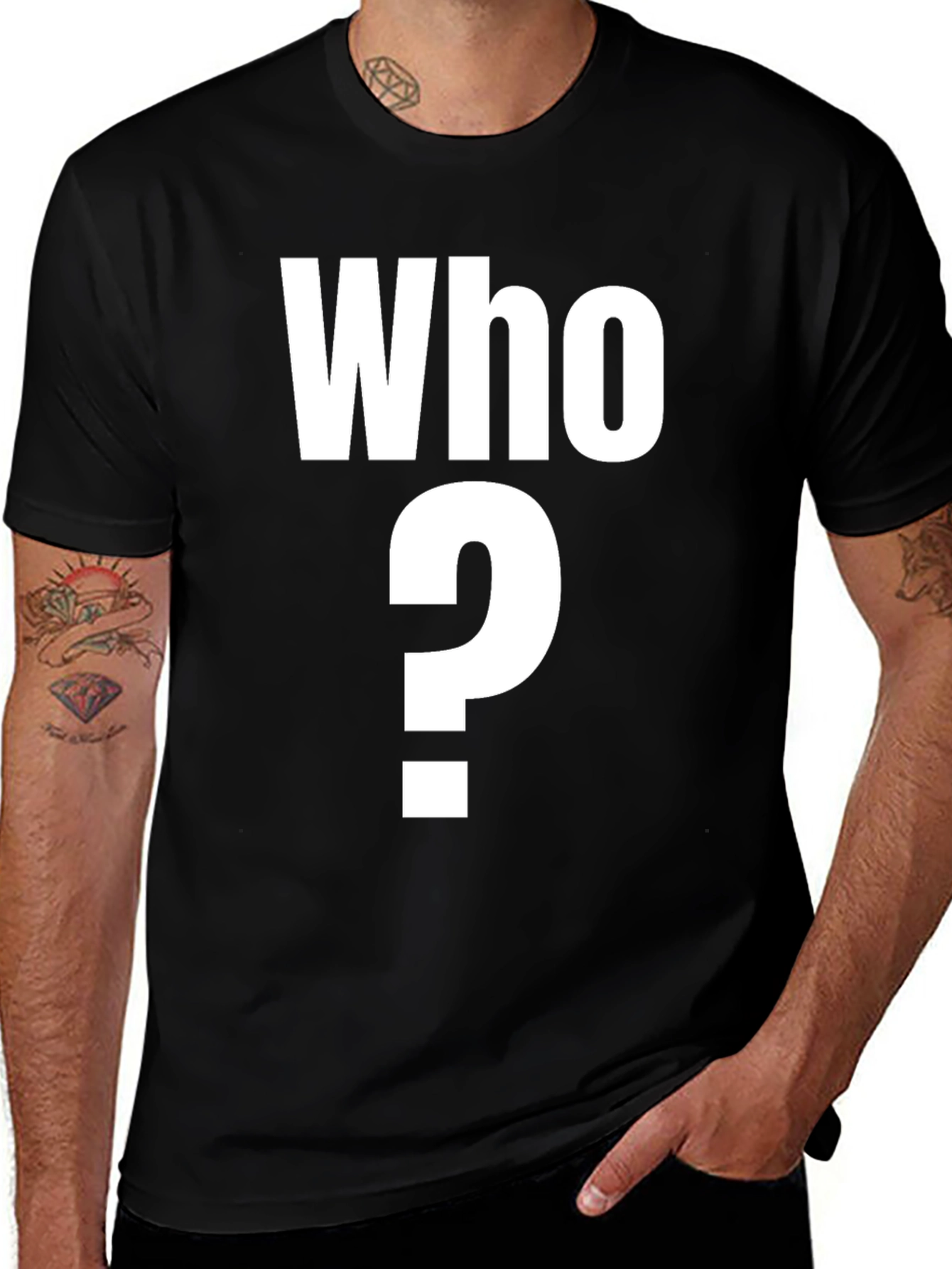 Variant 16 of Who? Graphic T-Shirt - Bold Statement Tee