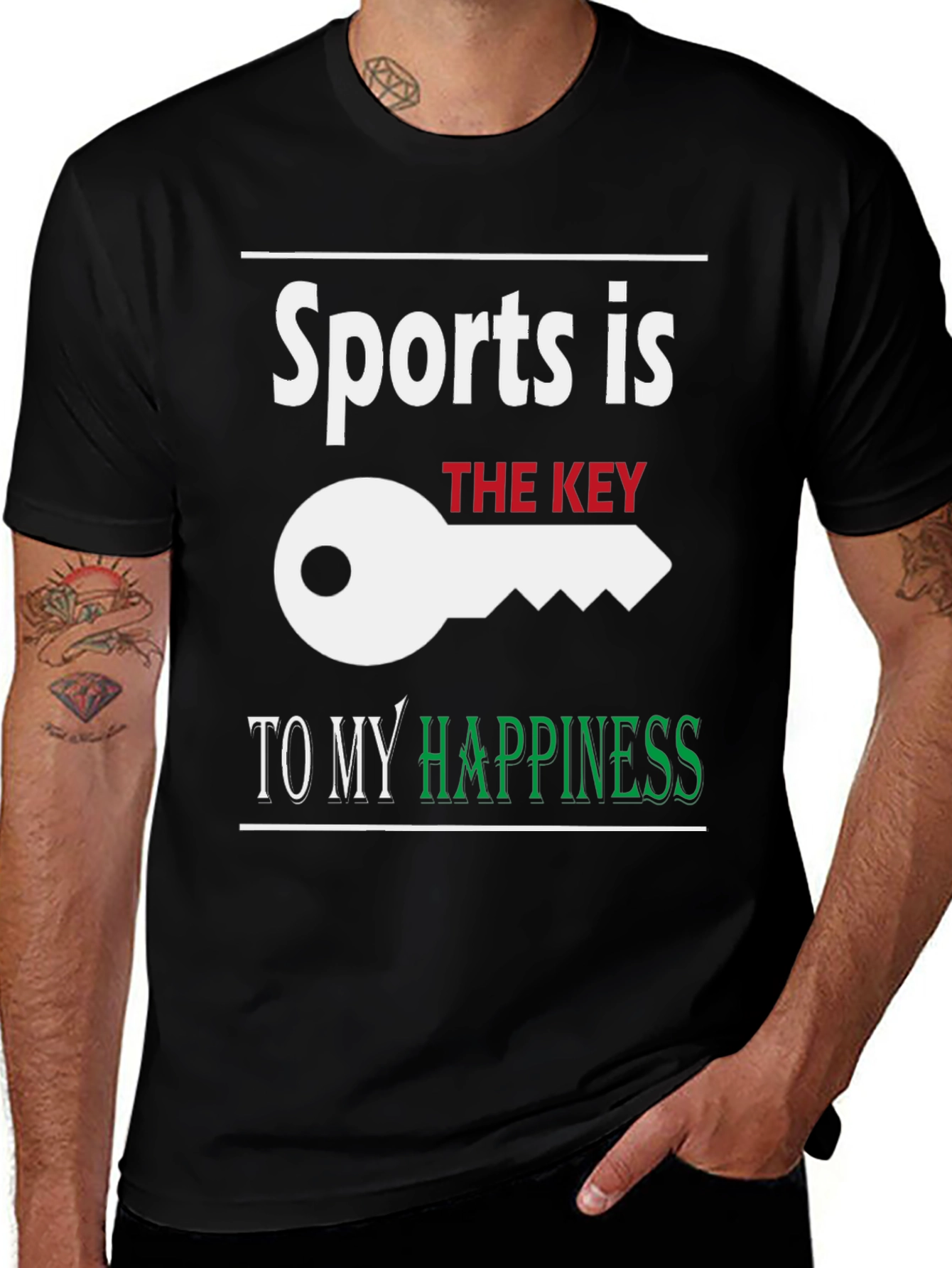Variant 17 of Sports is the Key to My Happiness T-Shirt