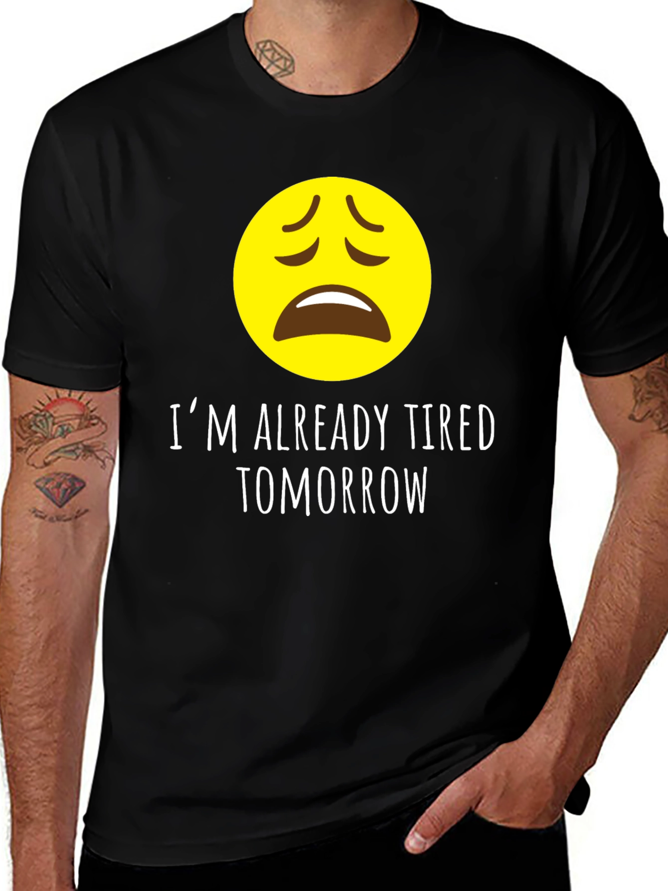 Variant 20 of Tired Tomorrow Graphic Tee - Funny Sarcastic Shirt