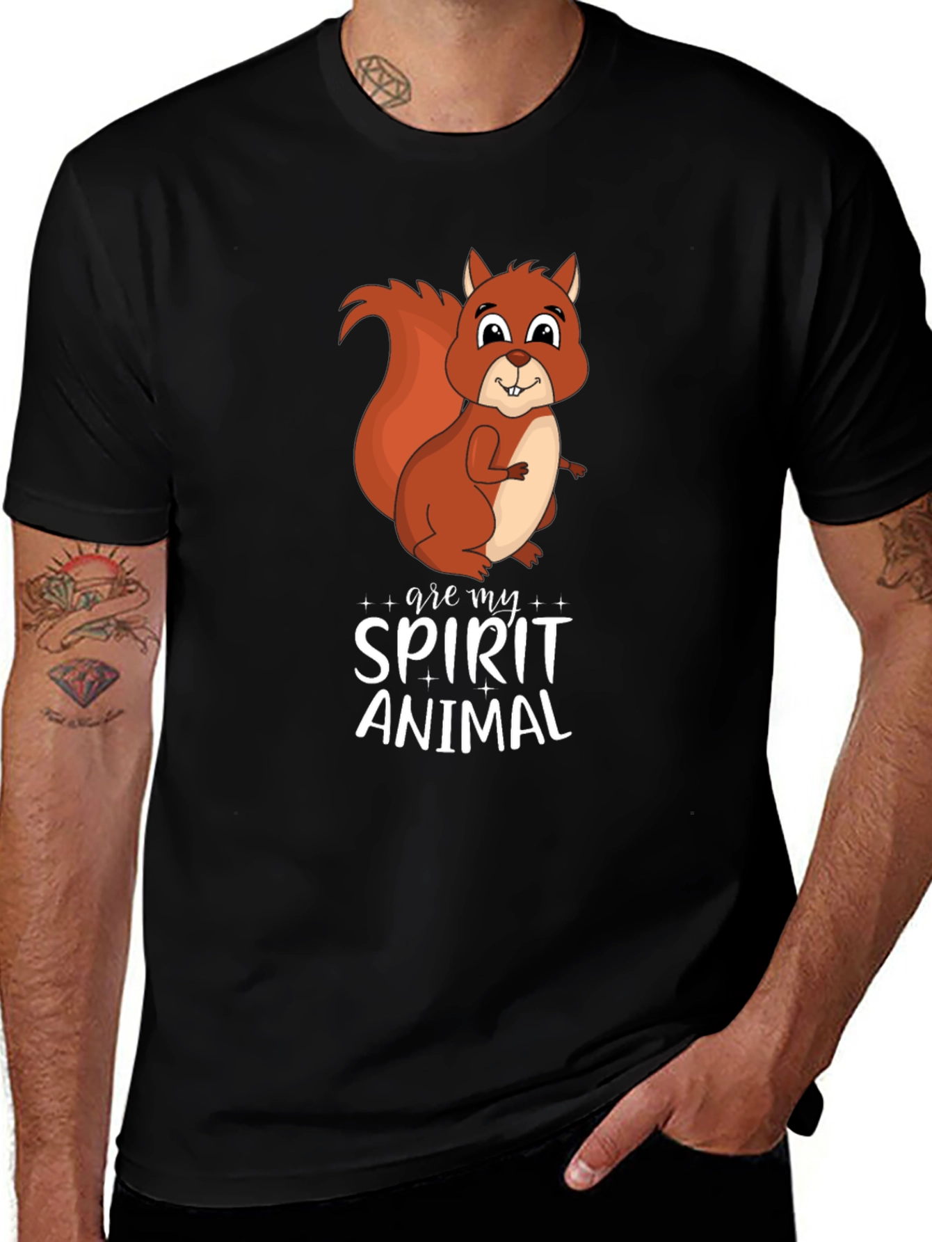 Variant 20 of Squirrel Spirit Animal Graphic Tee