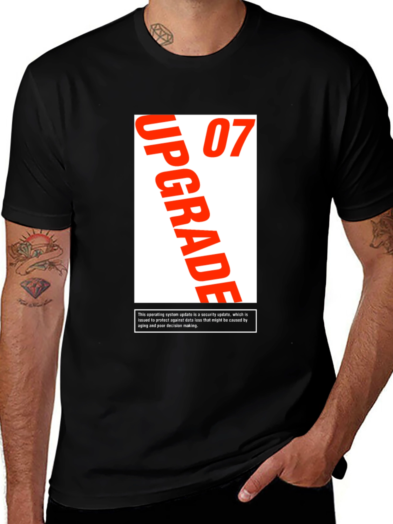 Upgrade 07 Graphic Tee - Black T-Shirt