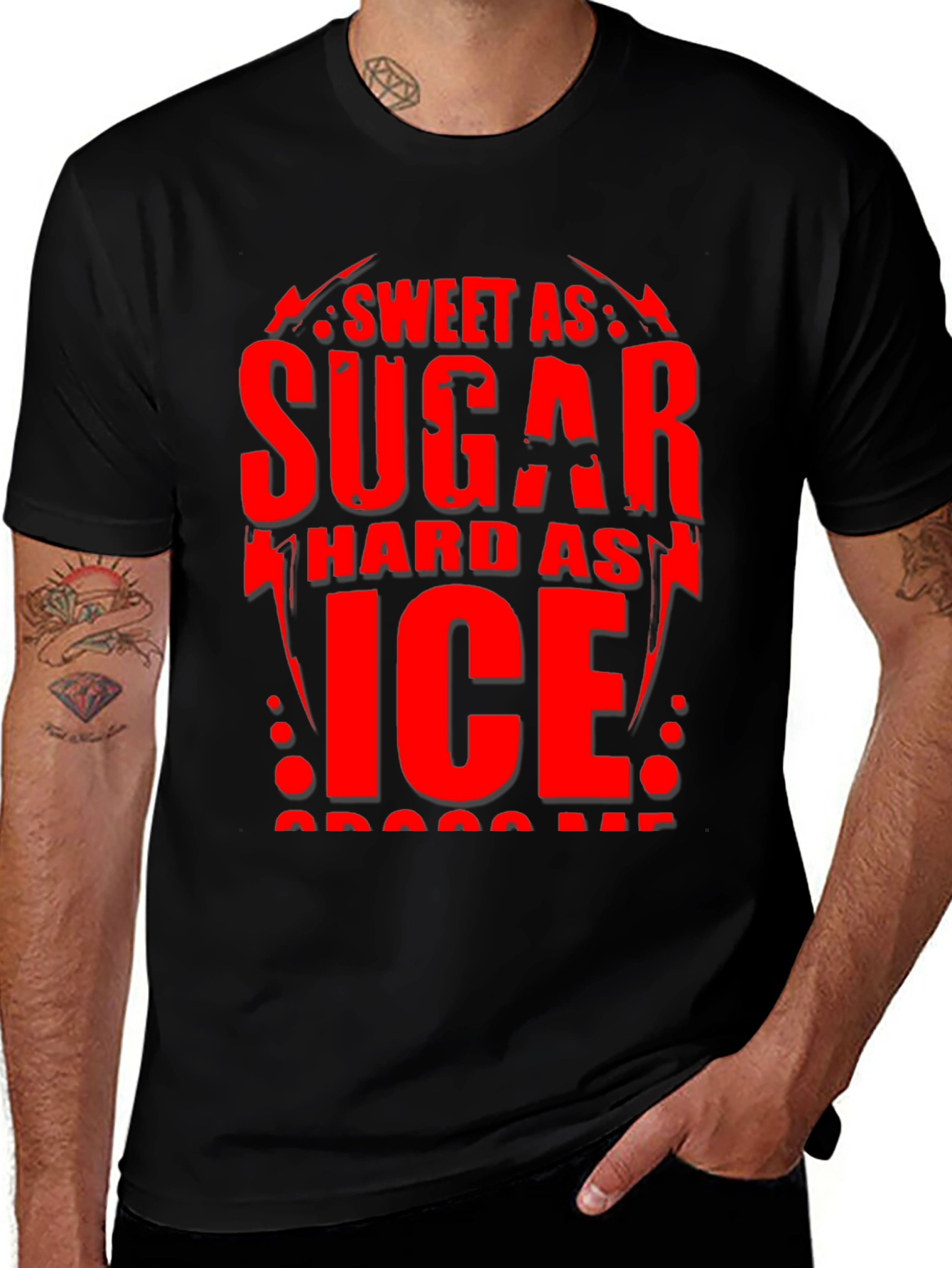 Variant 16 of Sweet As Sugar Hard As Ice Graphic Tee