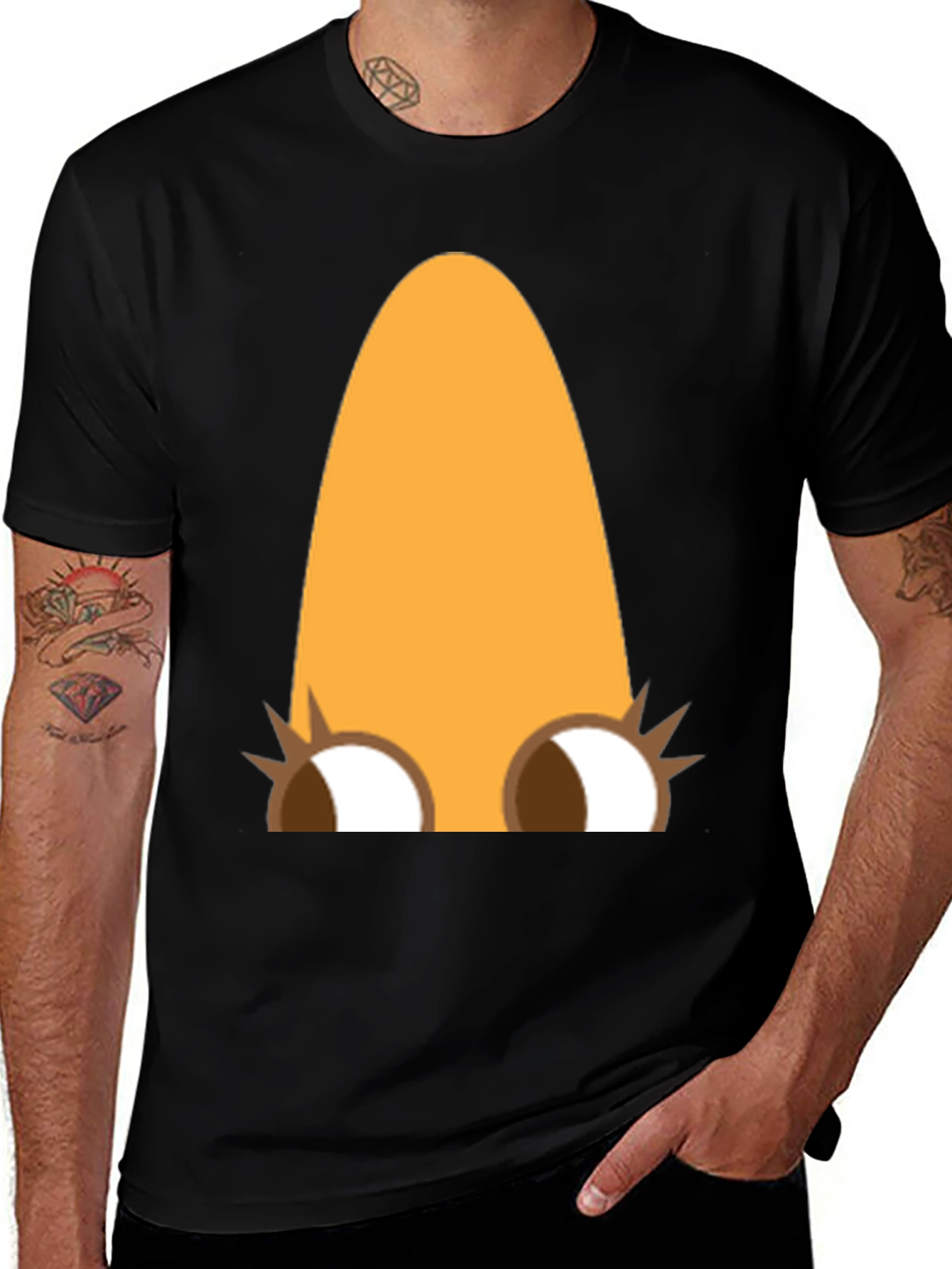 Variant 4 of Funny Cartoon Character Graphic Tee