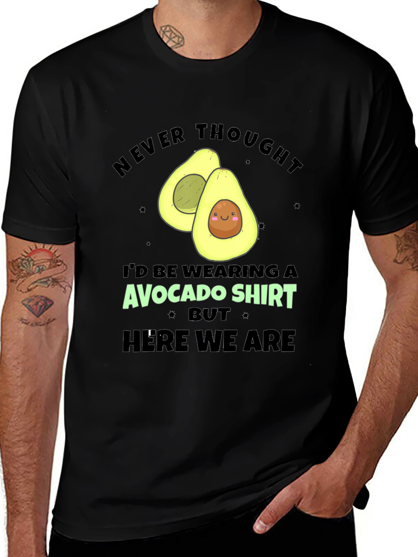 Variant 13 of Funny Avocado Graphic T-Shirt