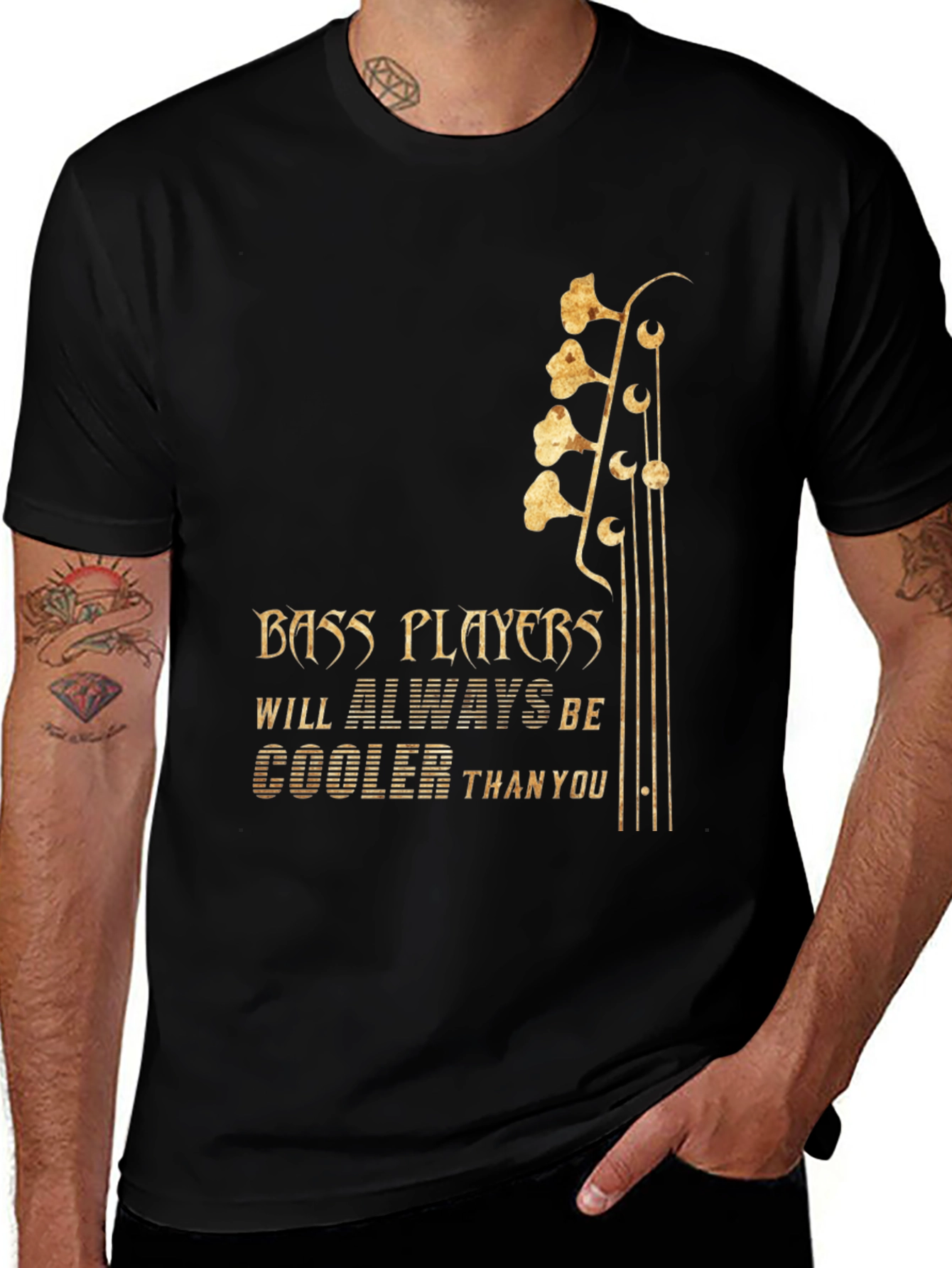 Variant 26 of Bass Player Graphic Tee - Music Lover T-Shirt