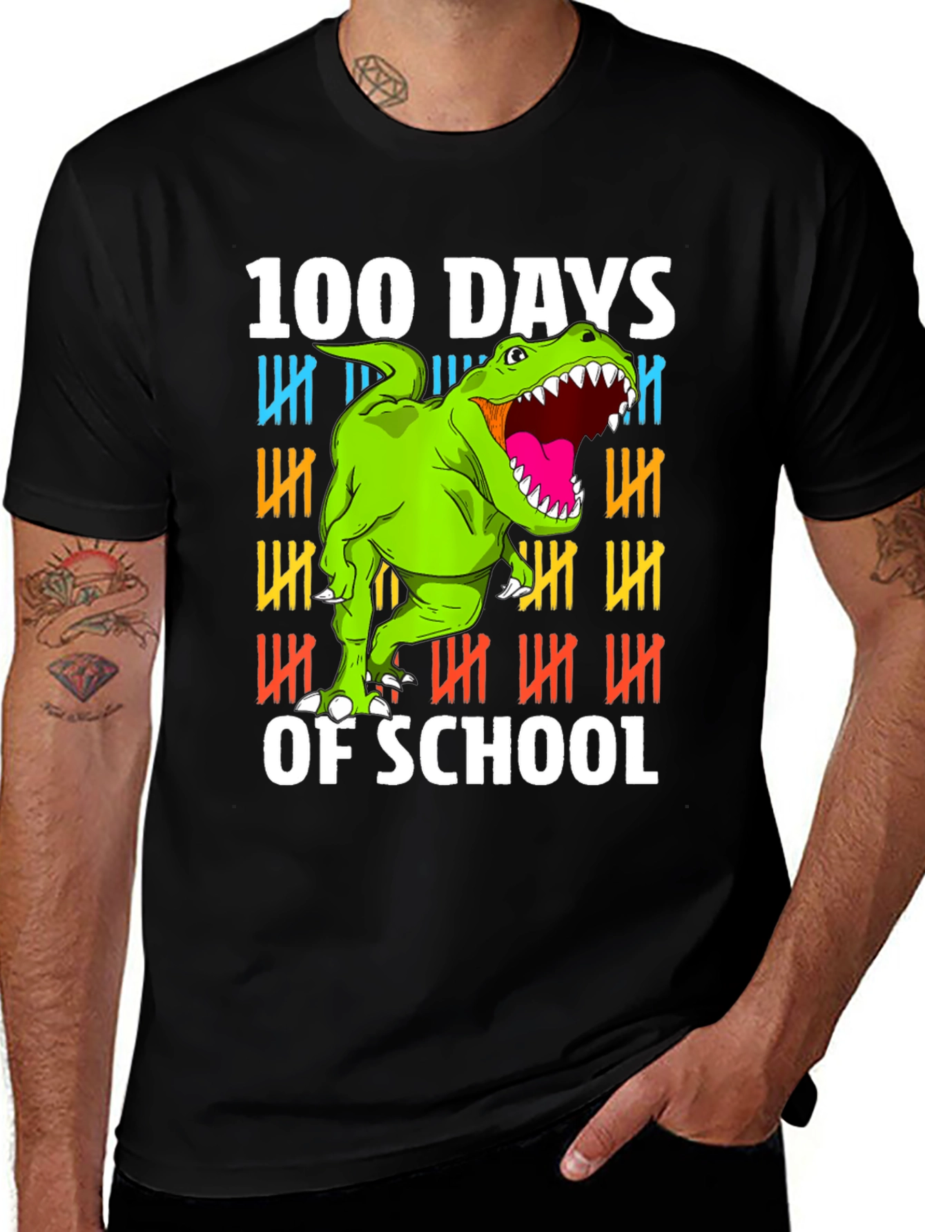 100 Days of School Dinosaur T-Shirt