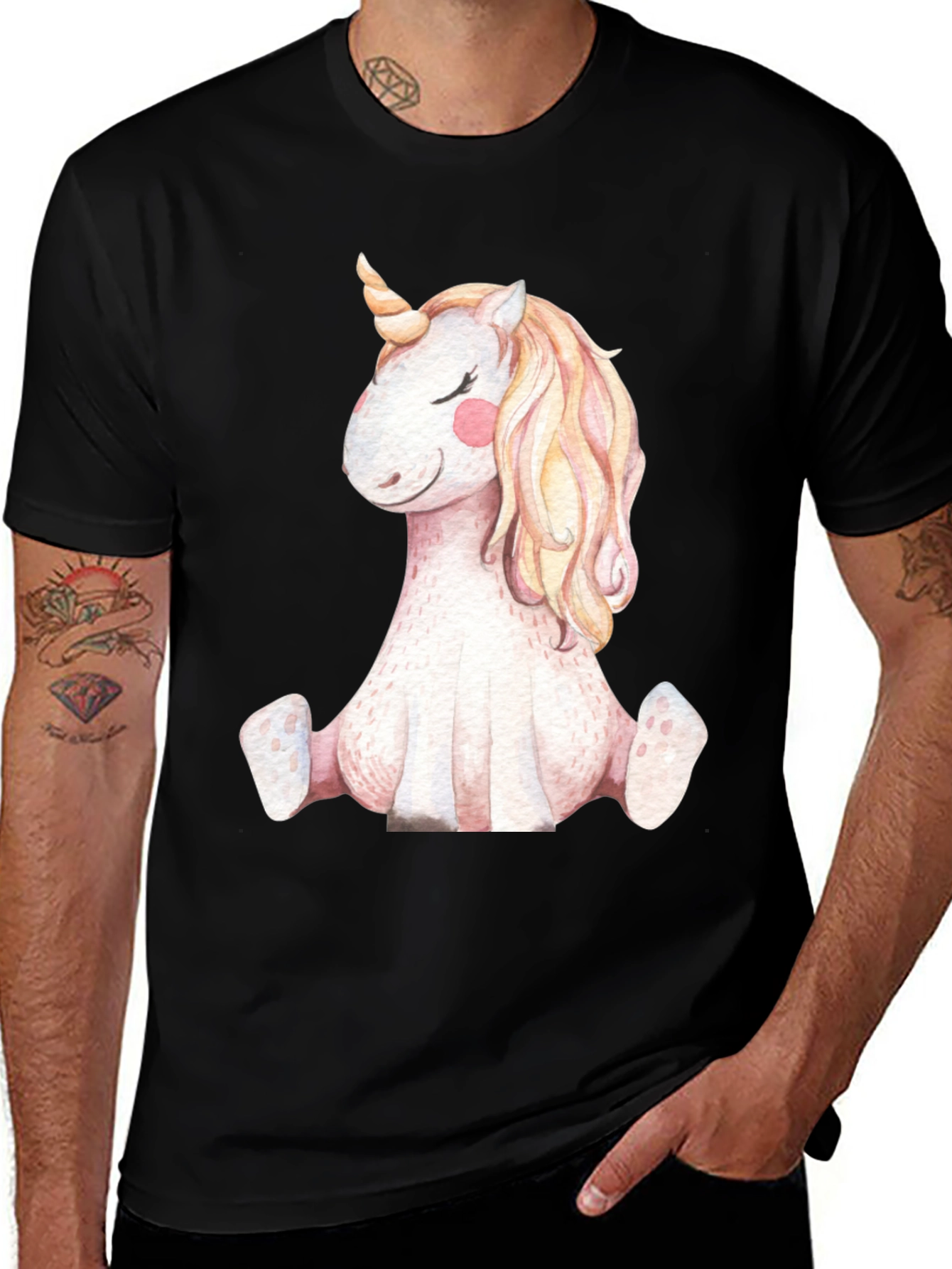 Variant 4 of Unicorn Graphic Tee - Whimsical Comfort