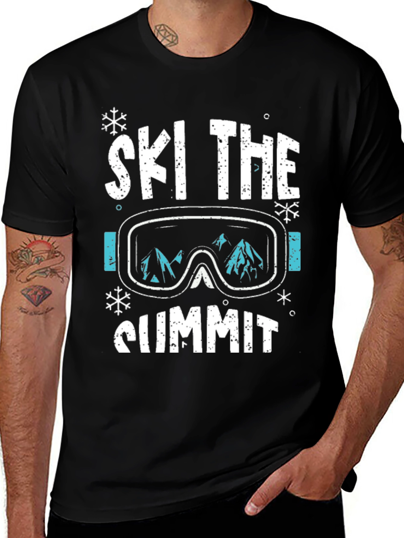 Ski the Summit Graphic Tee - Black