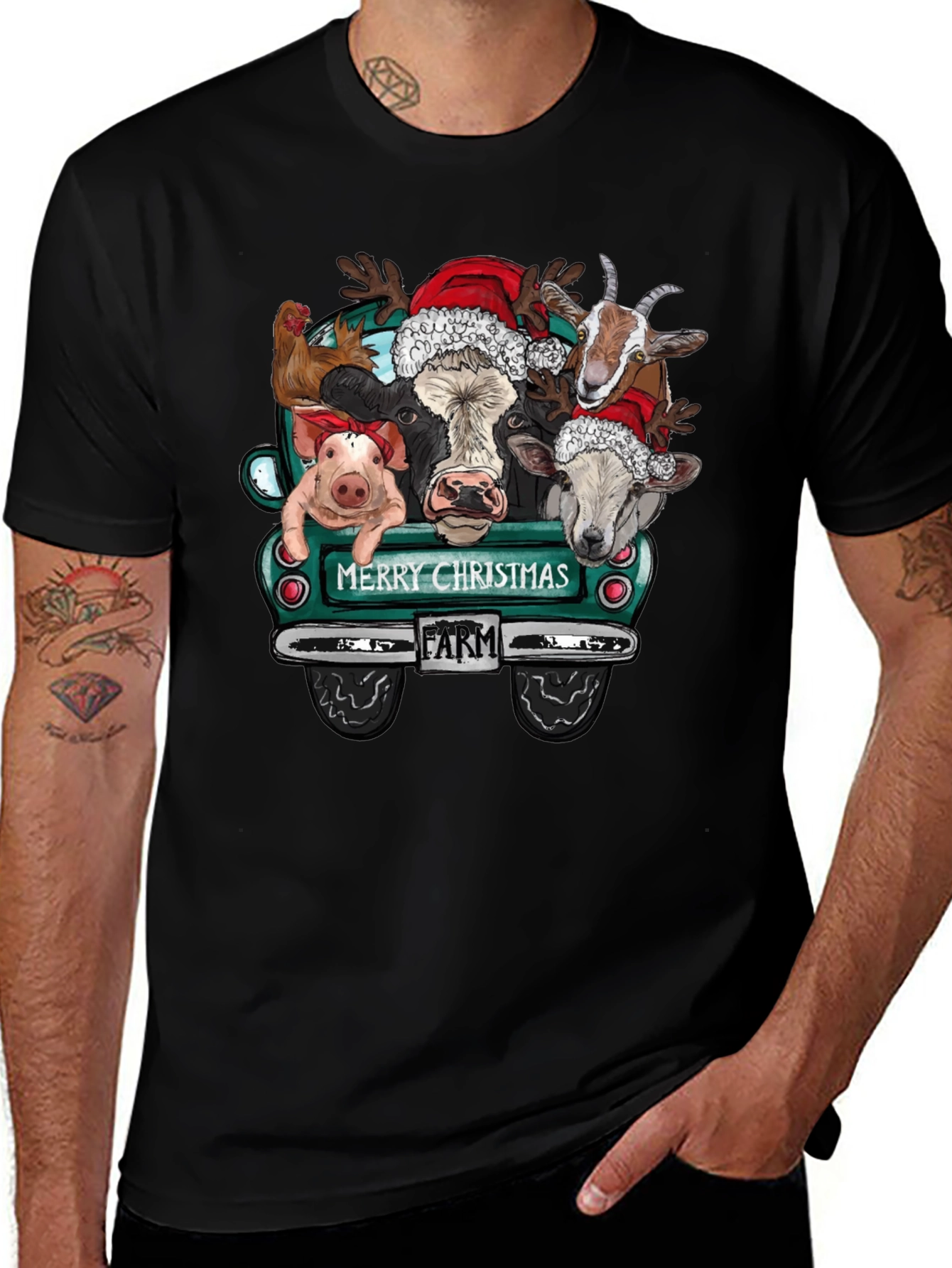 Farm Animal Christmas T-Shirt