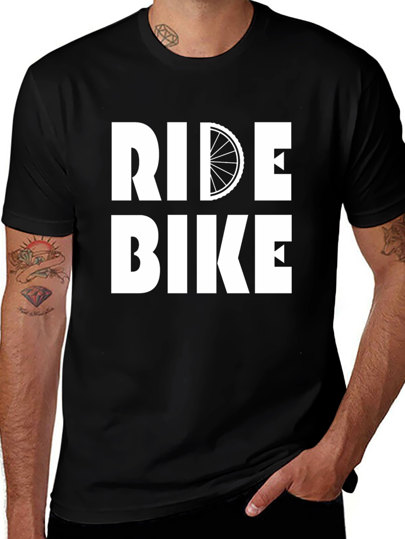 Variant 18 of Ride Bike Graphic T-Shirt - Cyclist Tee
