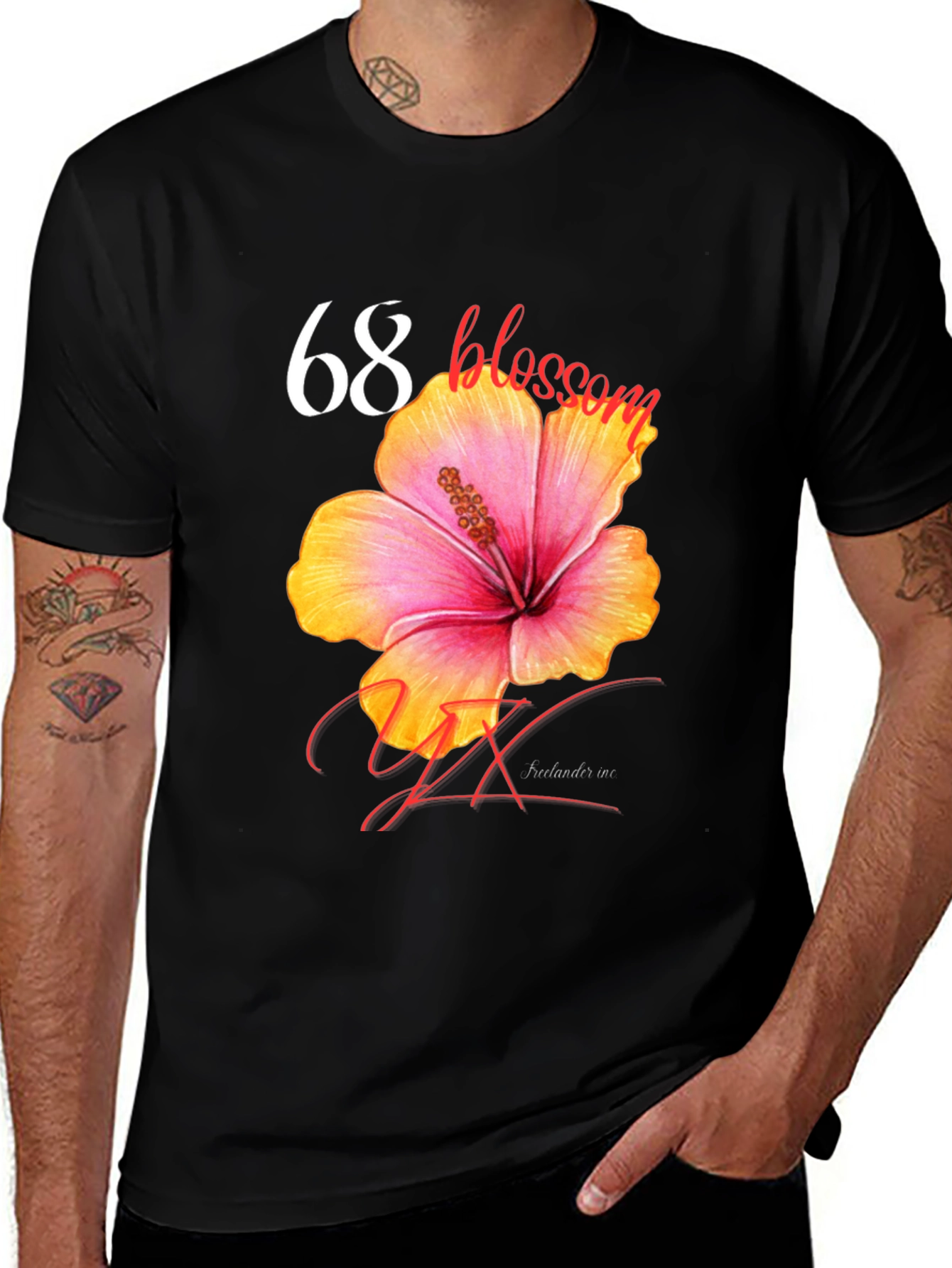 Variant 21 of 68 Blossom Graphic T-Shirt - Stylish Floral Design