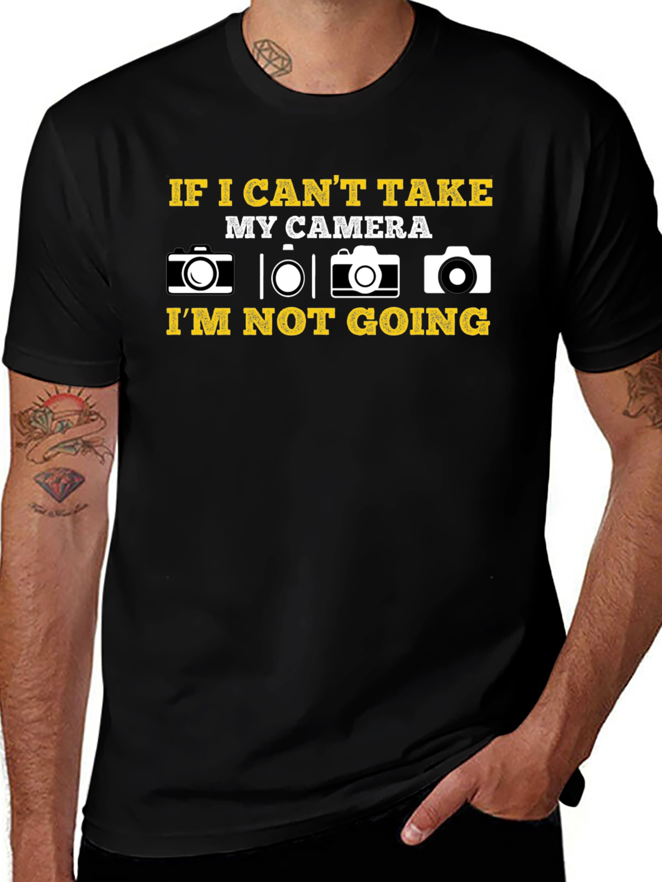 Variant 26 of Camera Lover T-Shirt: If I Can't Take My Camera...