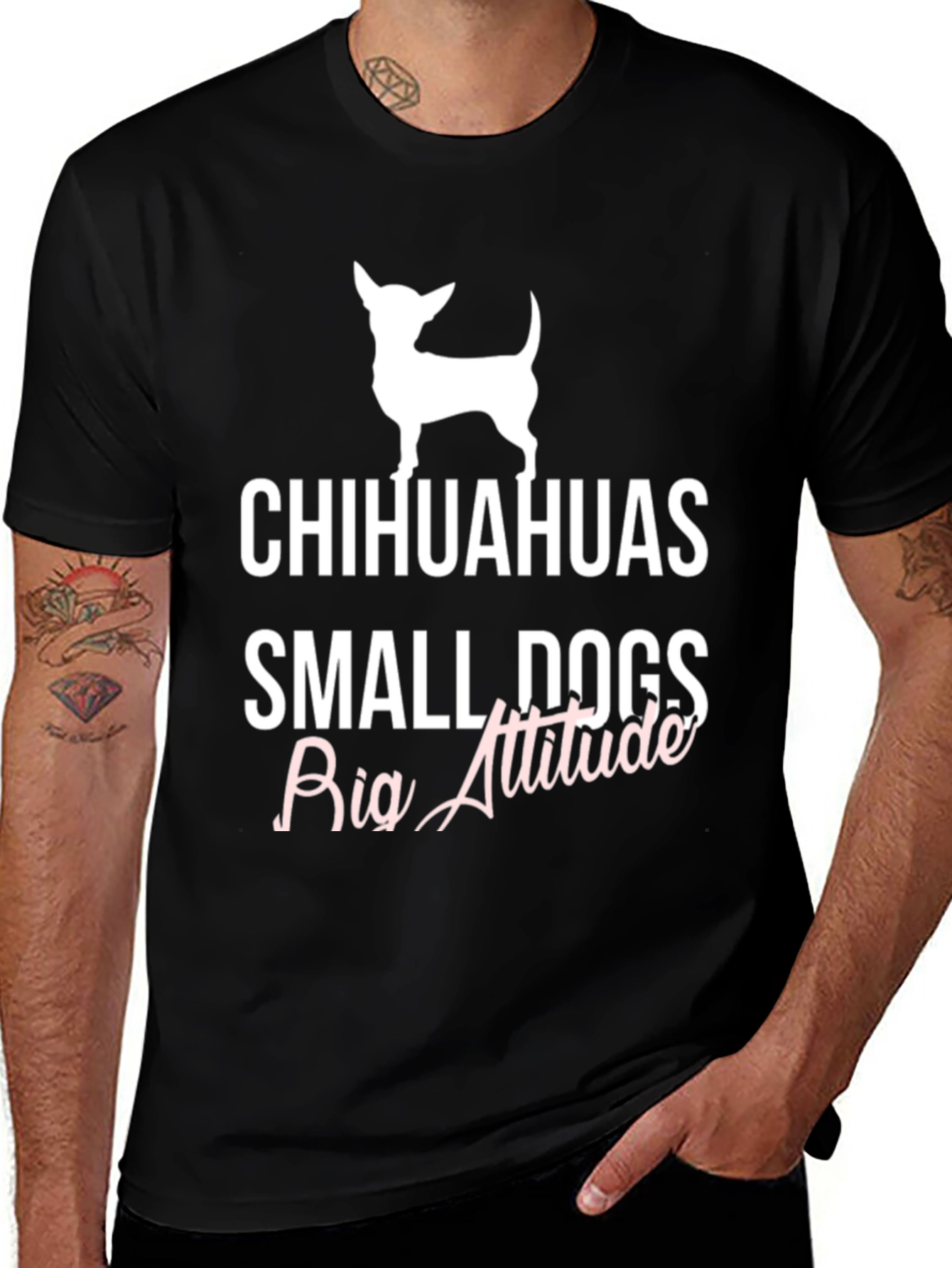 Chihuahuas Small Dogs Big Attitude T-Shirt