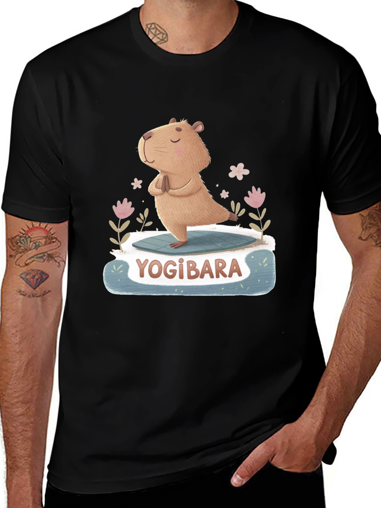 Variant 2 of Yogibara Capybara Yoga T-Shirt