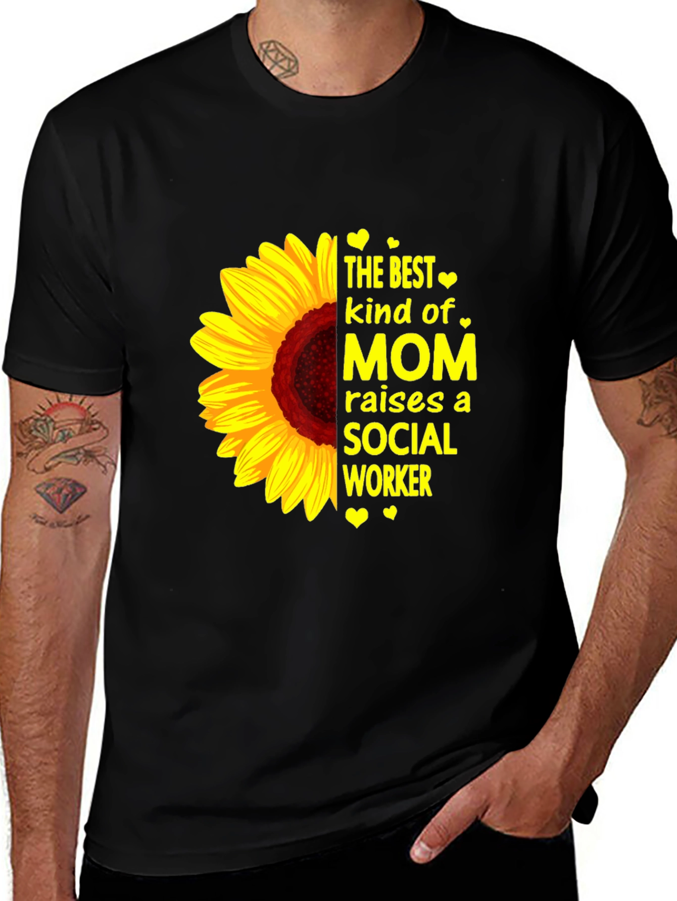 Variant 8 of Sunflower Social Worker Mom T-Shirt