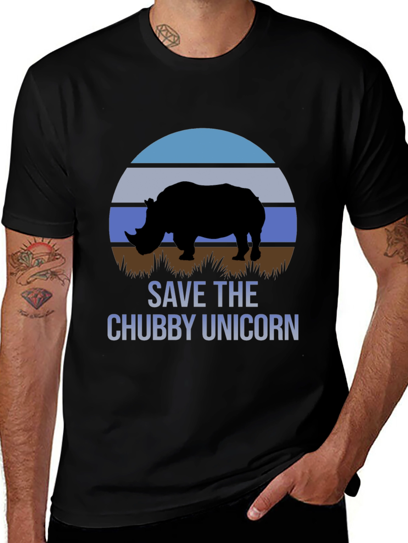 Variant 7 of Save the Chubby Unicorn Tee