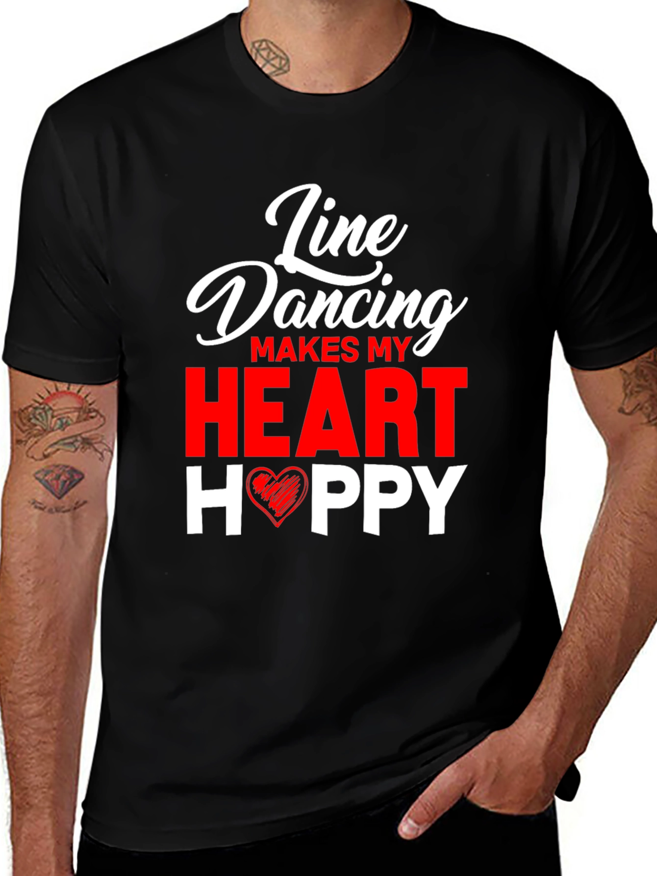 Variant 7 of Line Dancing Heart T-Shirt