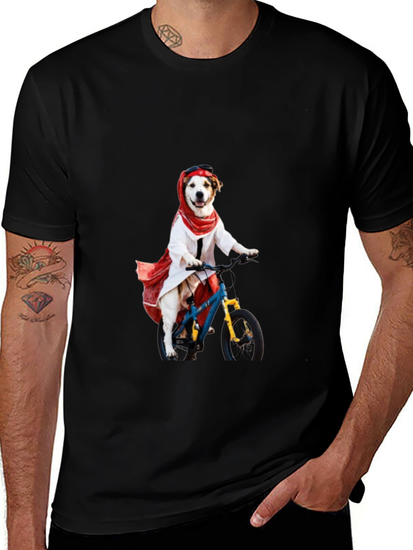 Variant 9 of Dog on Bike Graphic T-Shirt