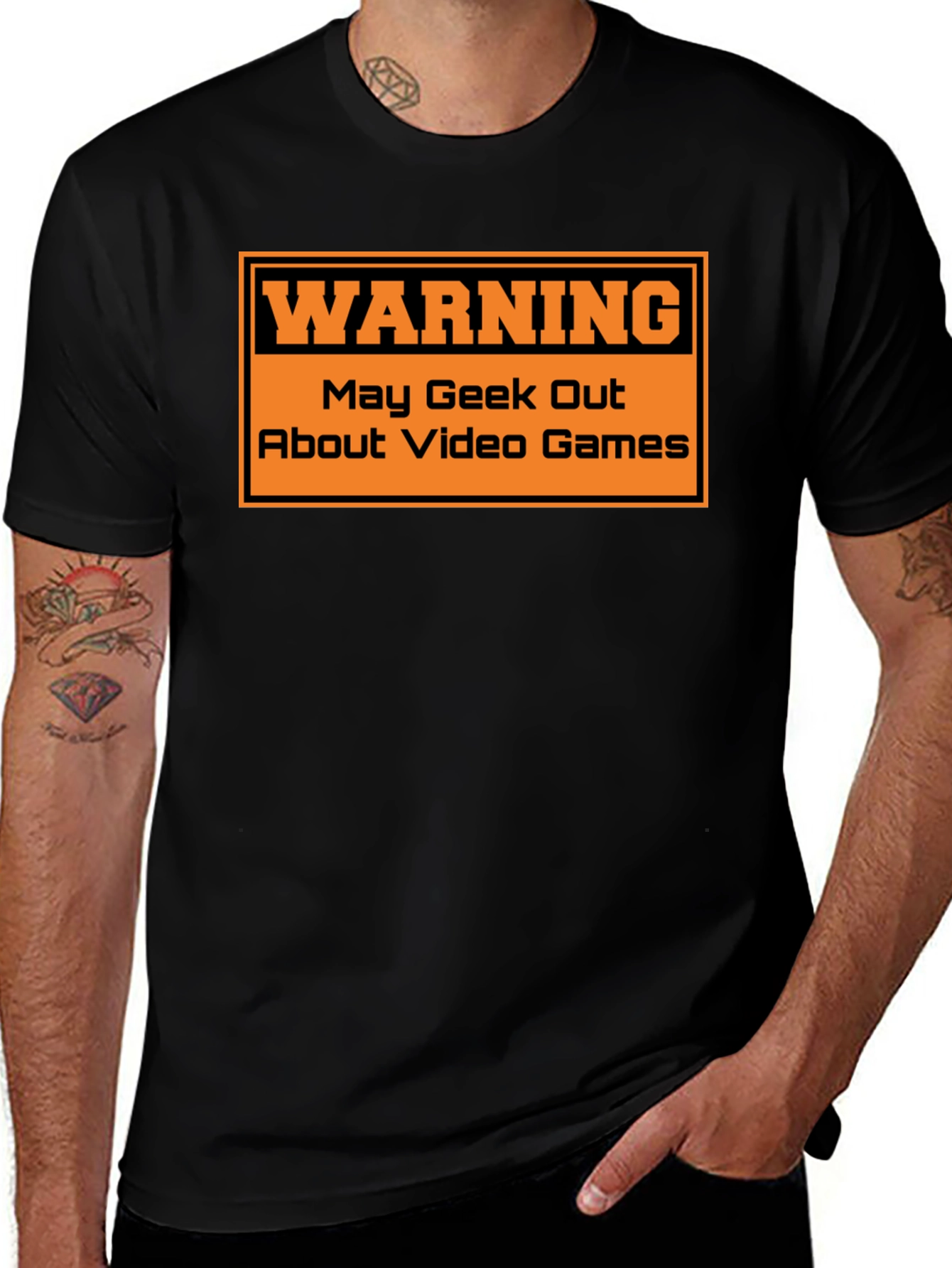 Variant 16 of Warning May Geek Out Video Games T-Shirt