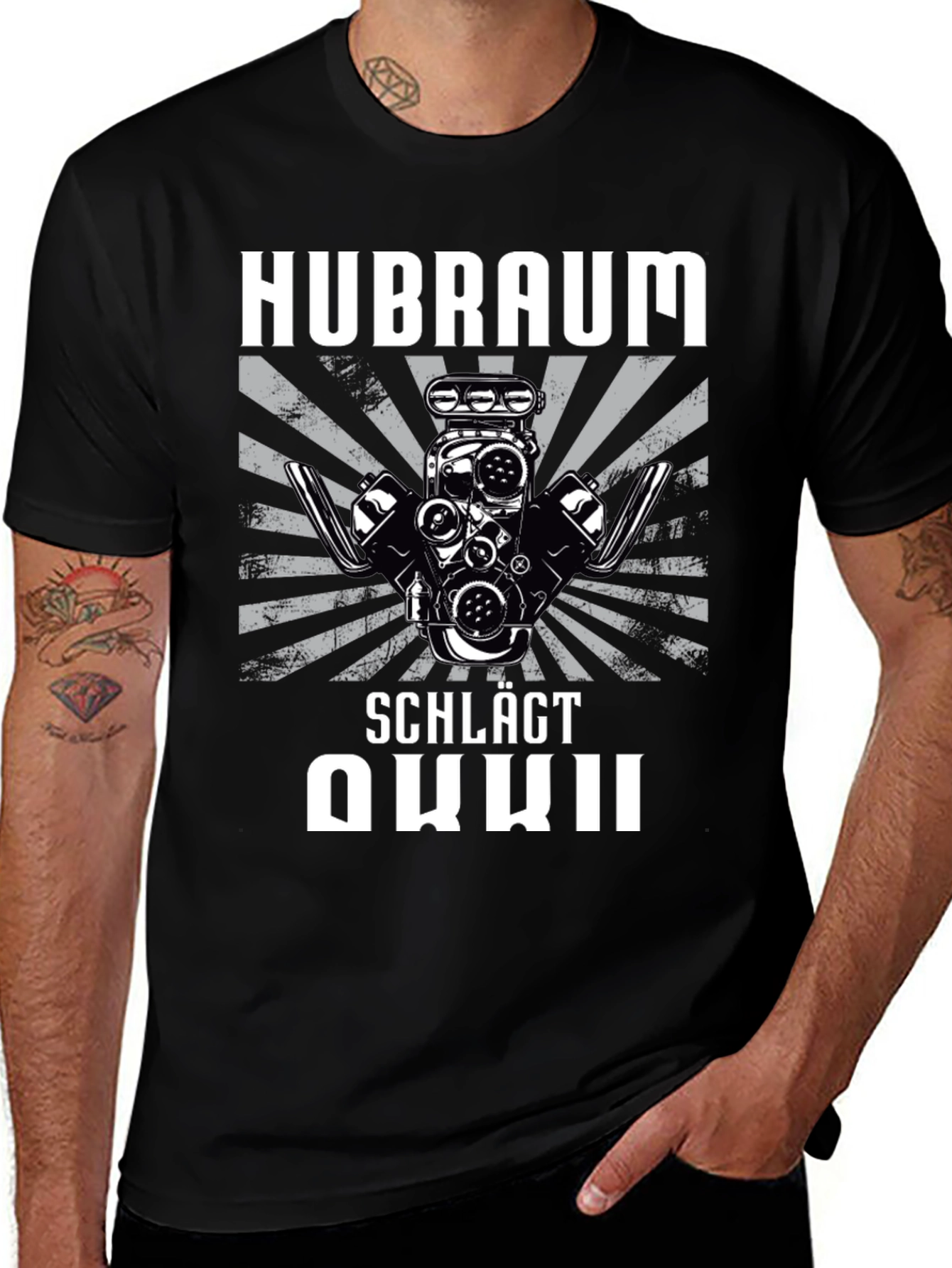 Variant 11 of Hubraum Schlägt Akku Graphic T-Shirt