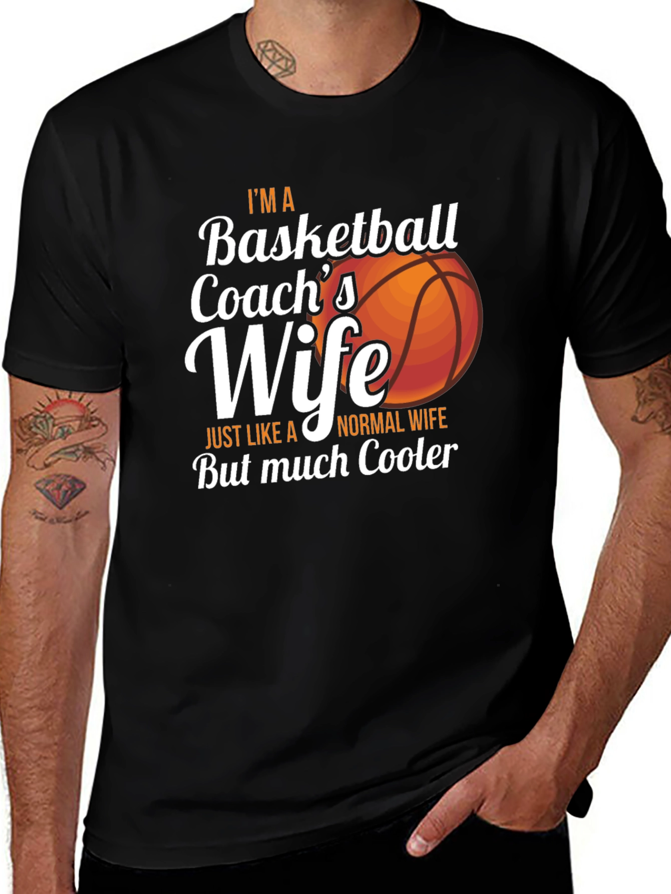 Variant 20 of Basketball Coach's Wife T-Shirt - Cooler Than Normal